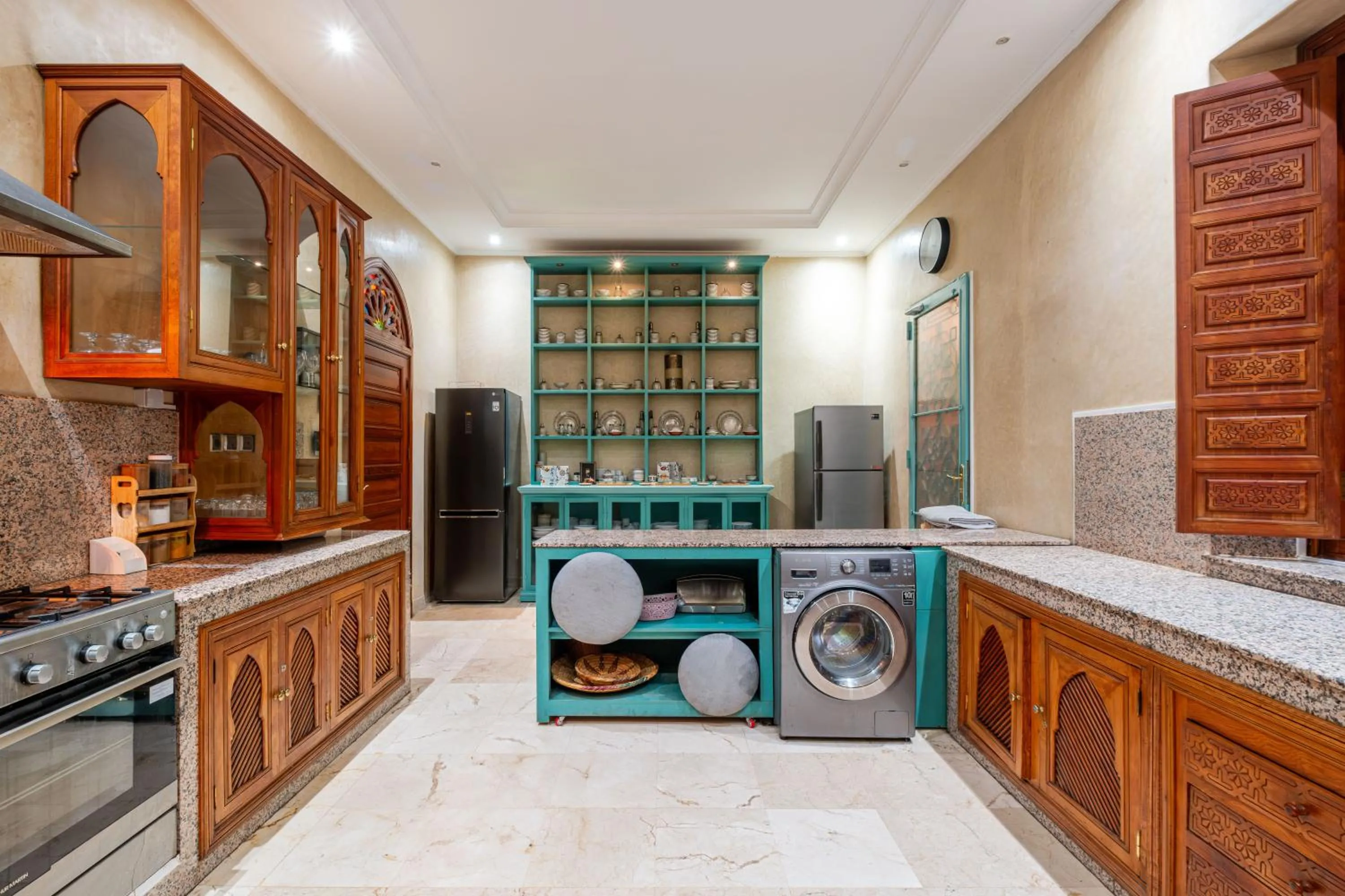 Kitchen or kitchenette in Taj Sofia & Spa Luxury Private Villa