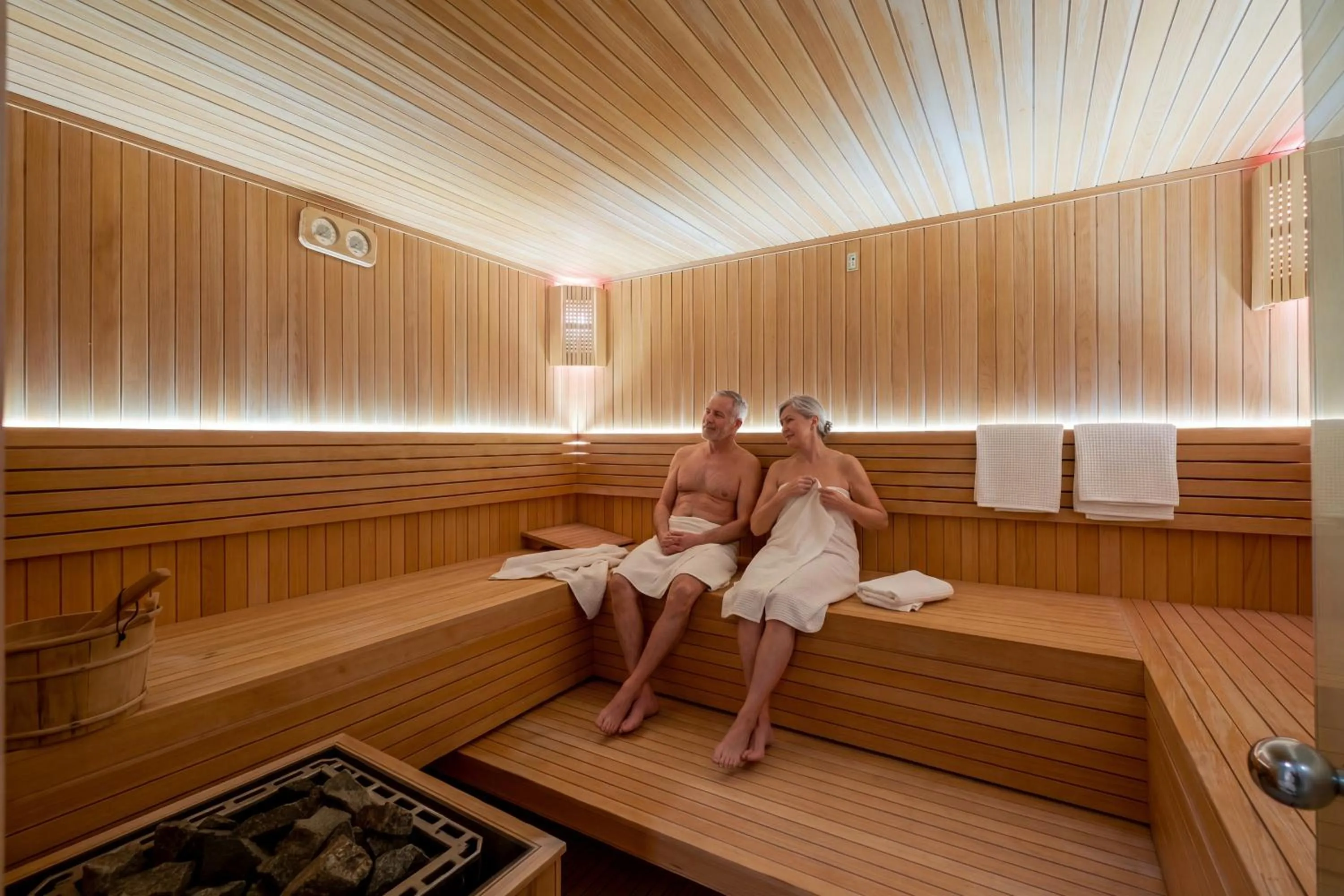 Sauna in Taj Sofia & Spa Luxury Private Villa