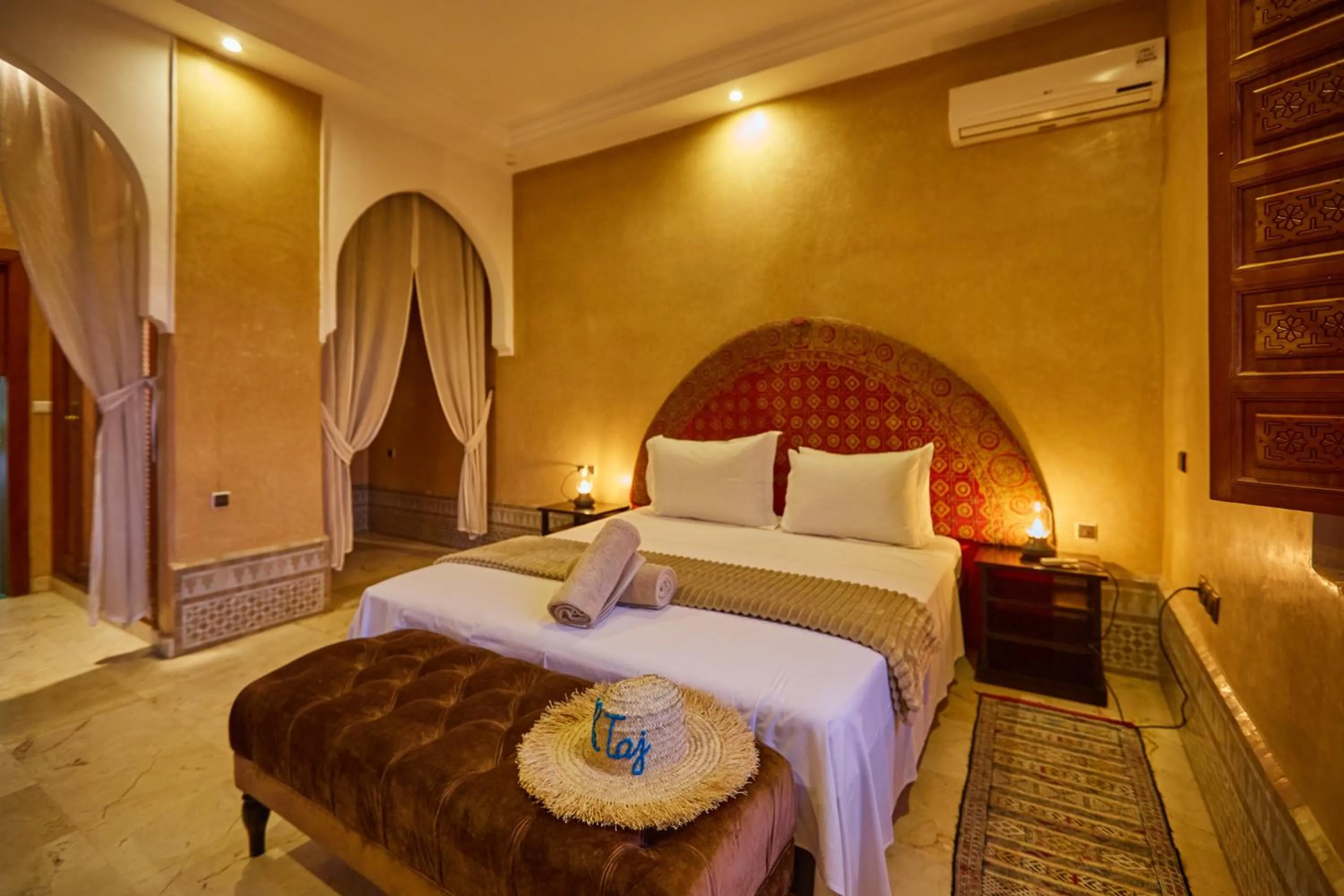Bed in Taj Sofia & Spa Luxury Private Villa