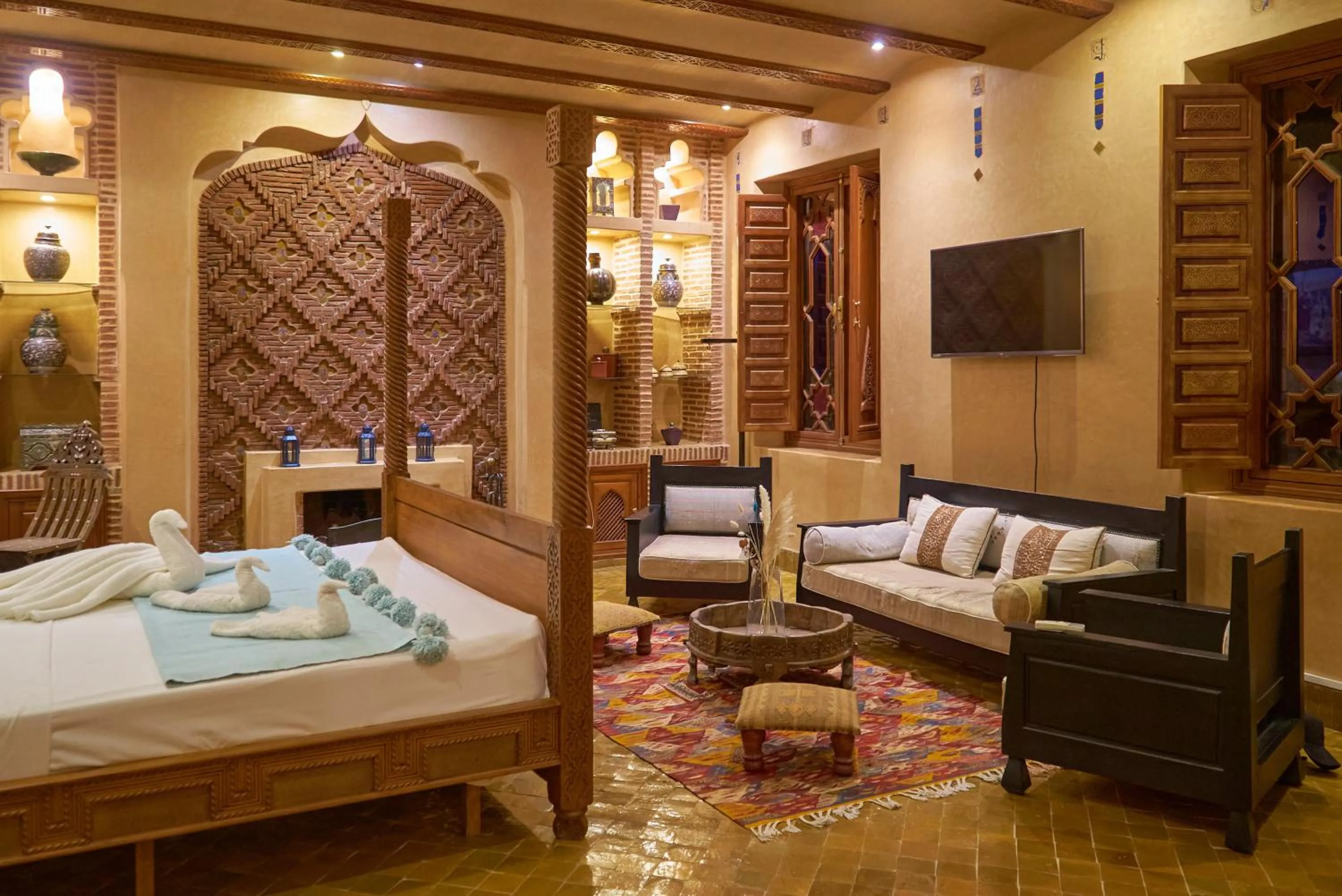 Bed in Taj Sofia & Spa Luxury Private Villa