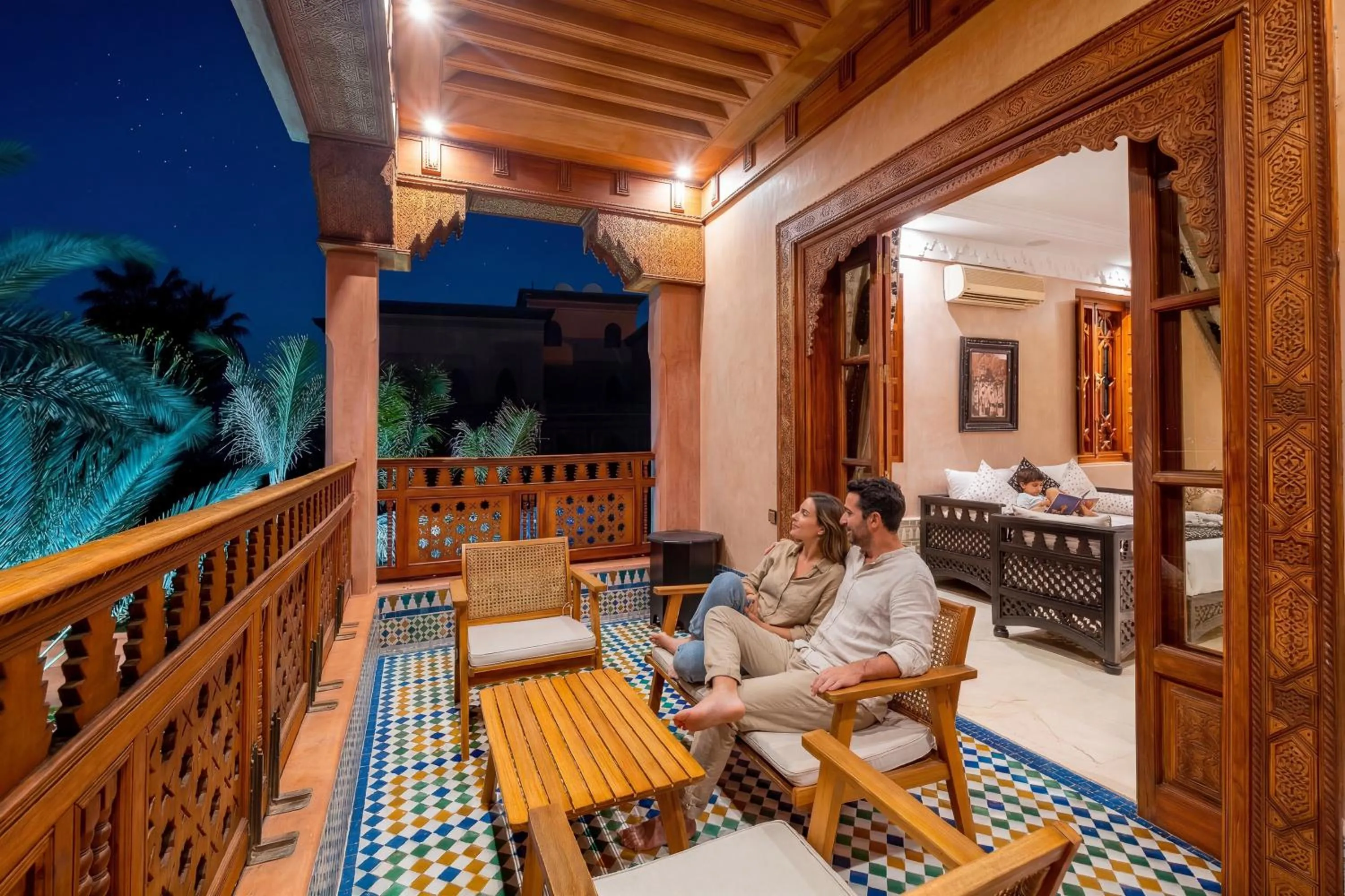 Patio in Taj Sofia & Spa Luxury Private Villa
