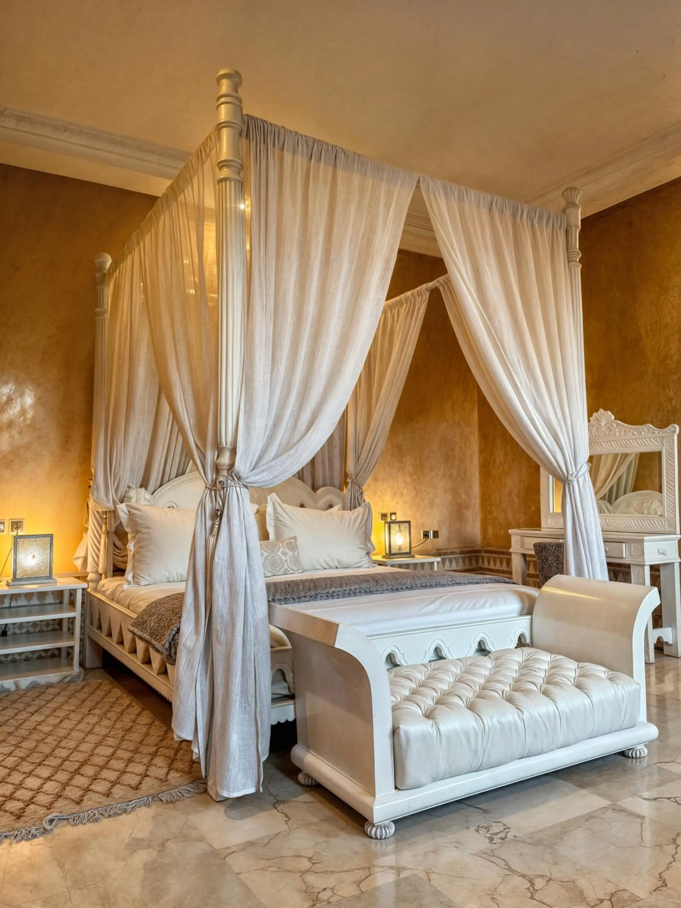Bed in Taj Sofia & Spa Luxury Private Villa
