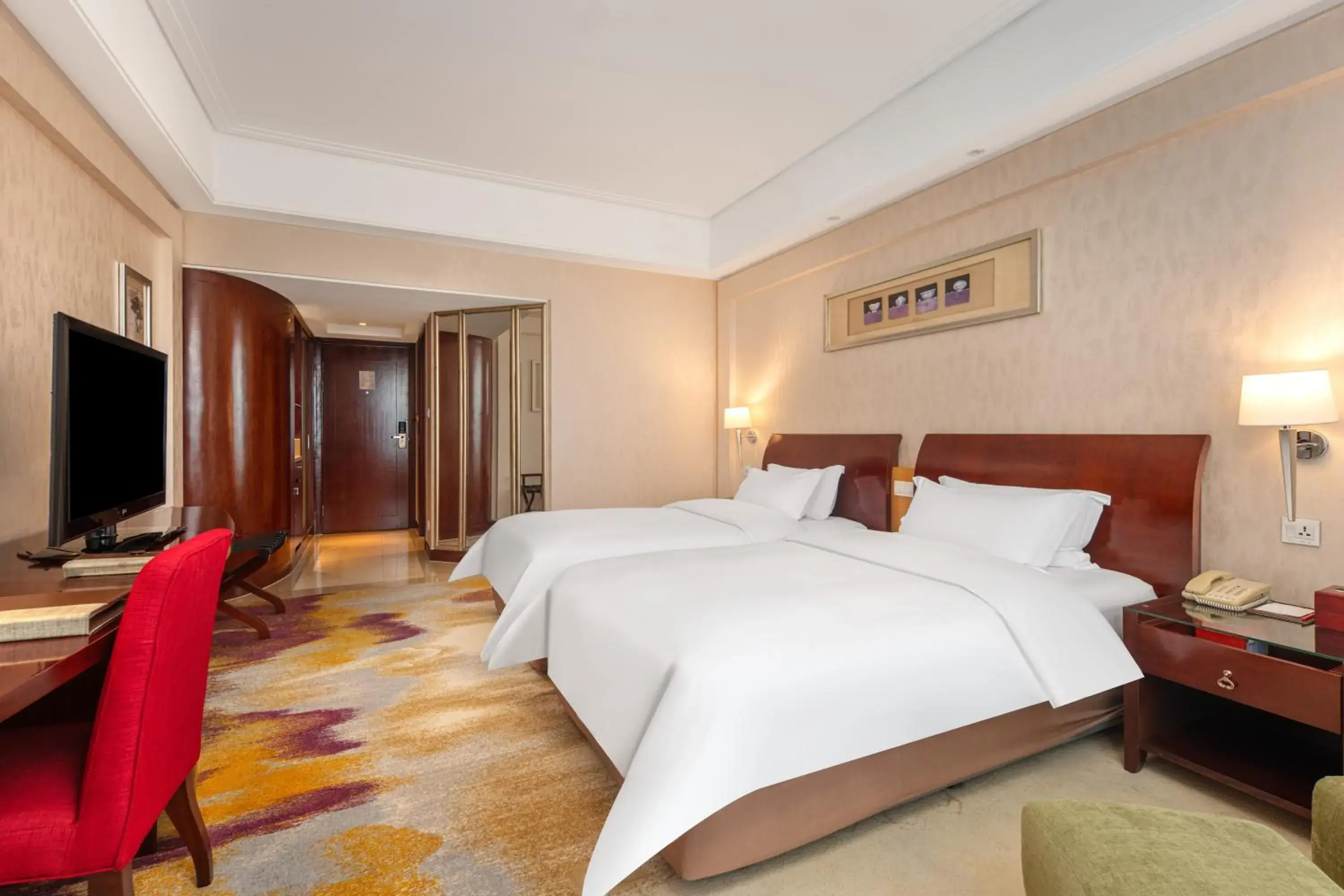 Superior Twin Room with City View in Plaza Hotel Yuyao Superior Twin Room with City View in Plaza Hotel Yuyao
