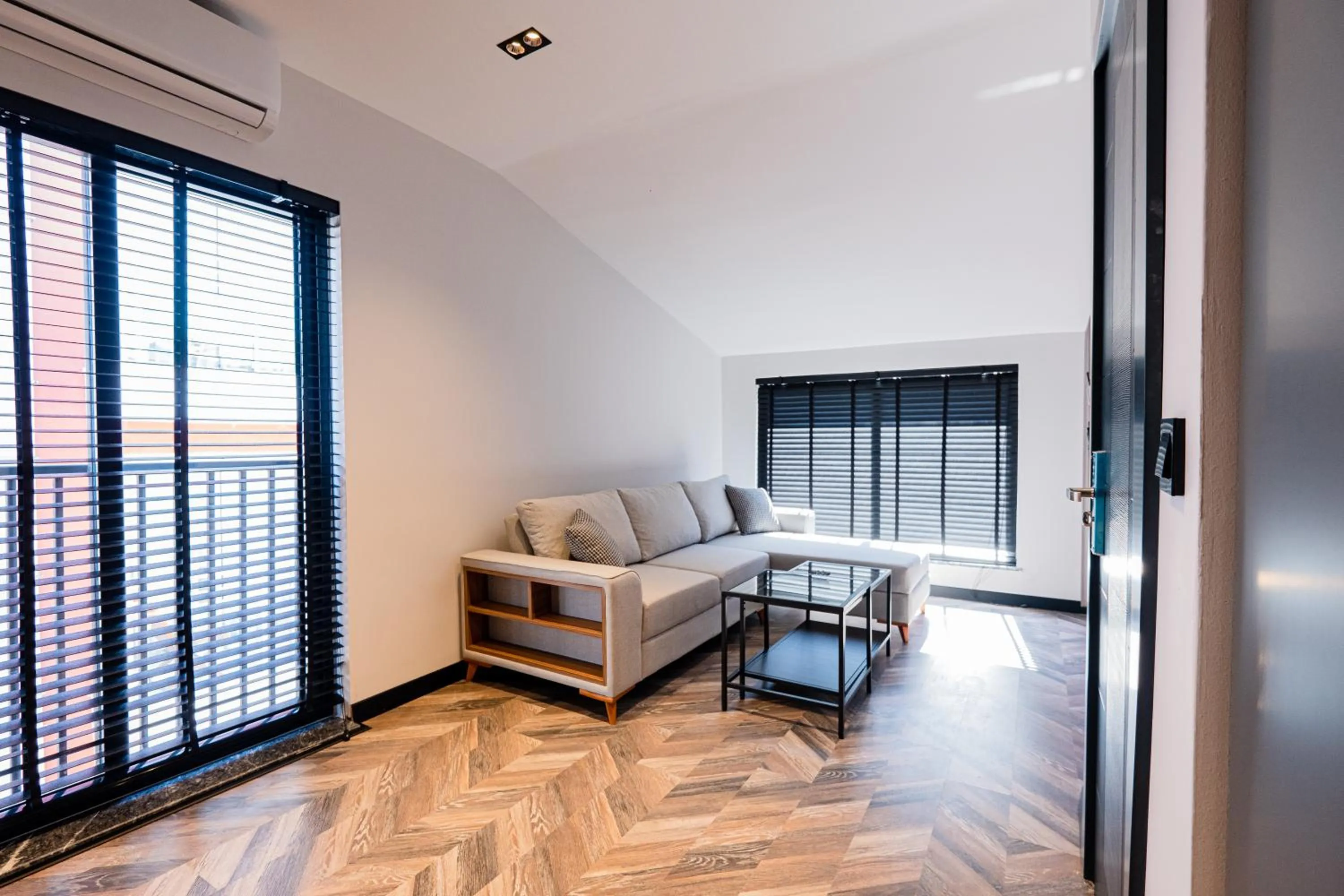 Seating area in Angelo Coffee Suites