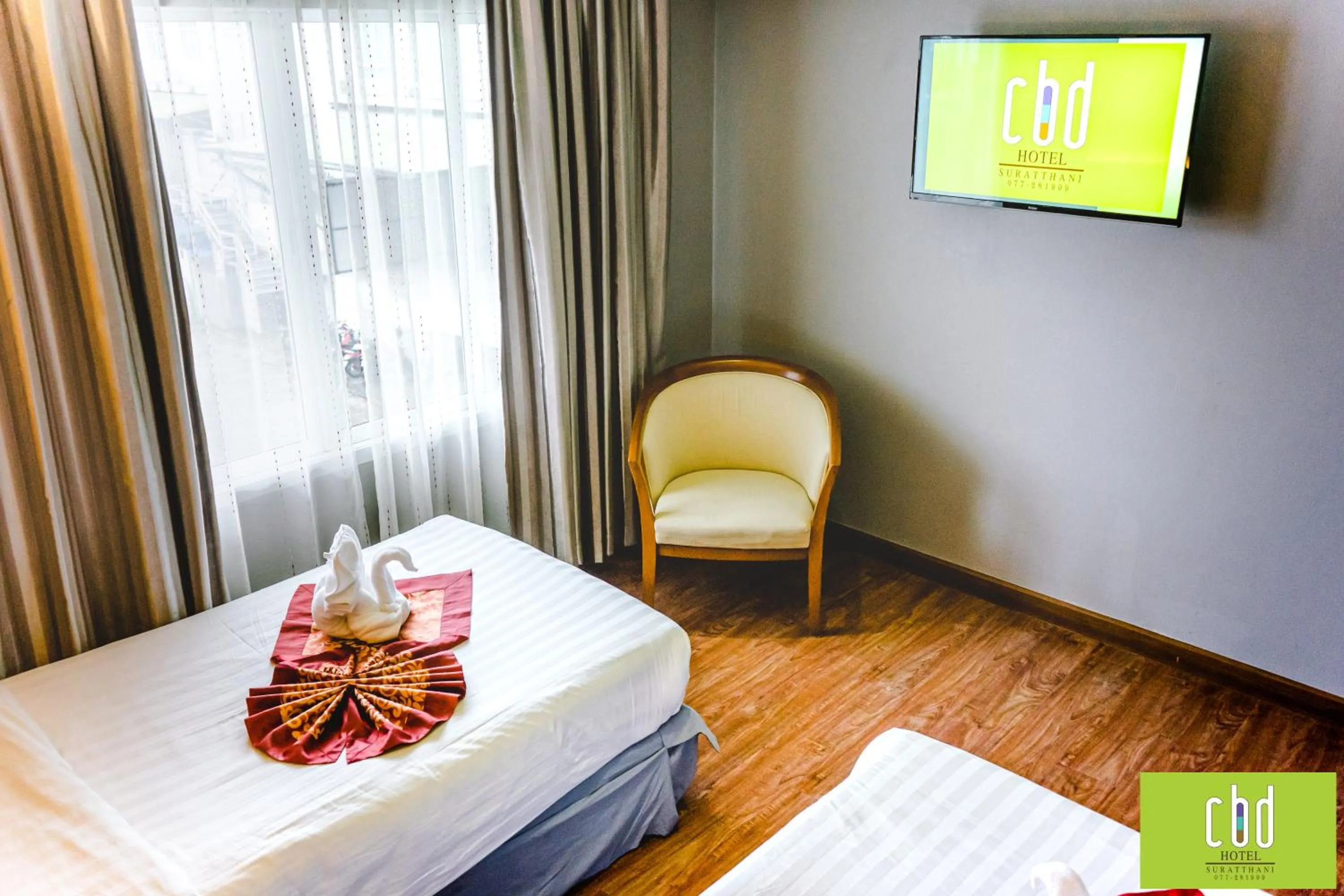 Bed in CBD Hotel Suratthani