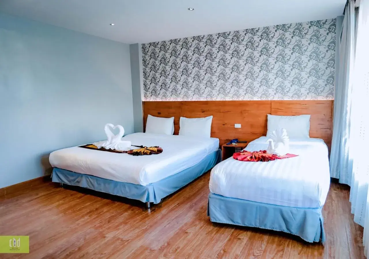 Bedroom, Bed in CBD Hotel Suratthani Bedroom, Bed in CBD Hotel Suratthani