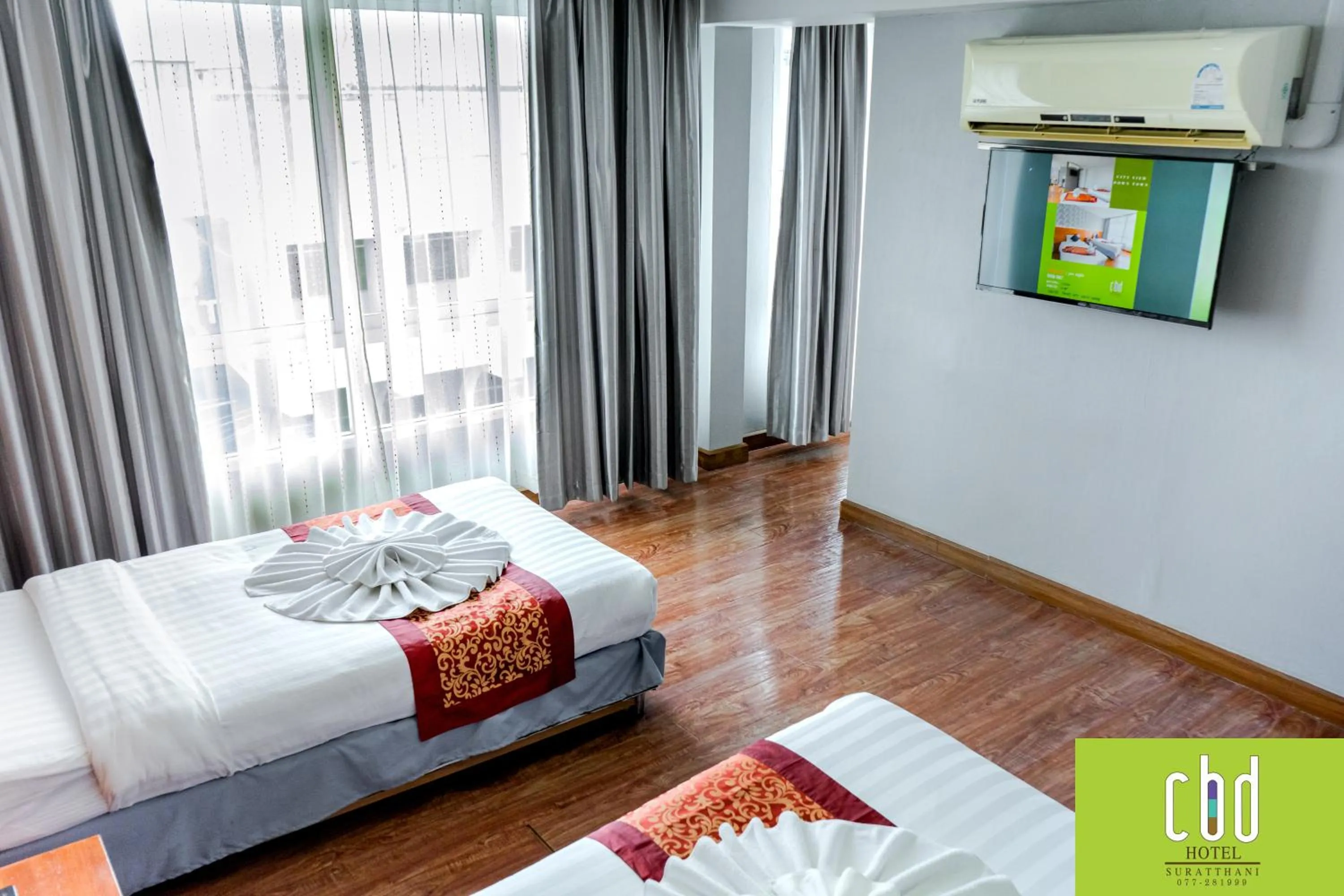 Bed in CBD Hotel Suratthani