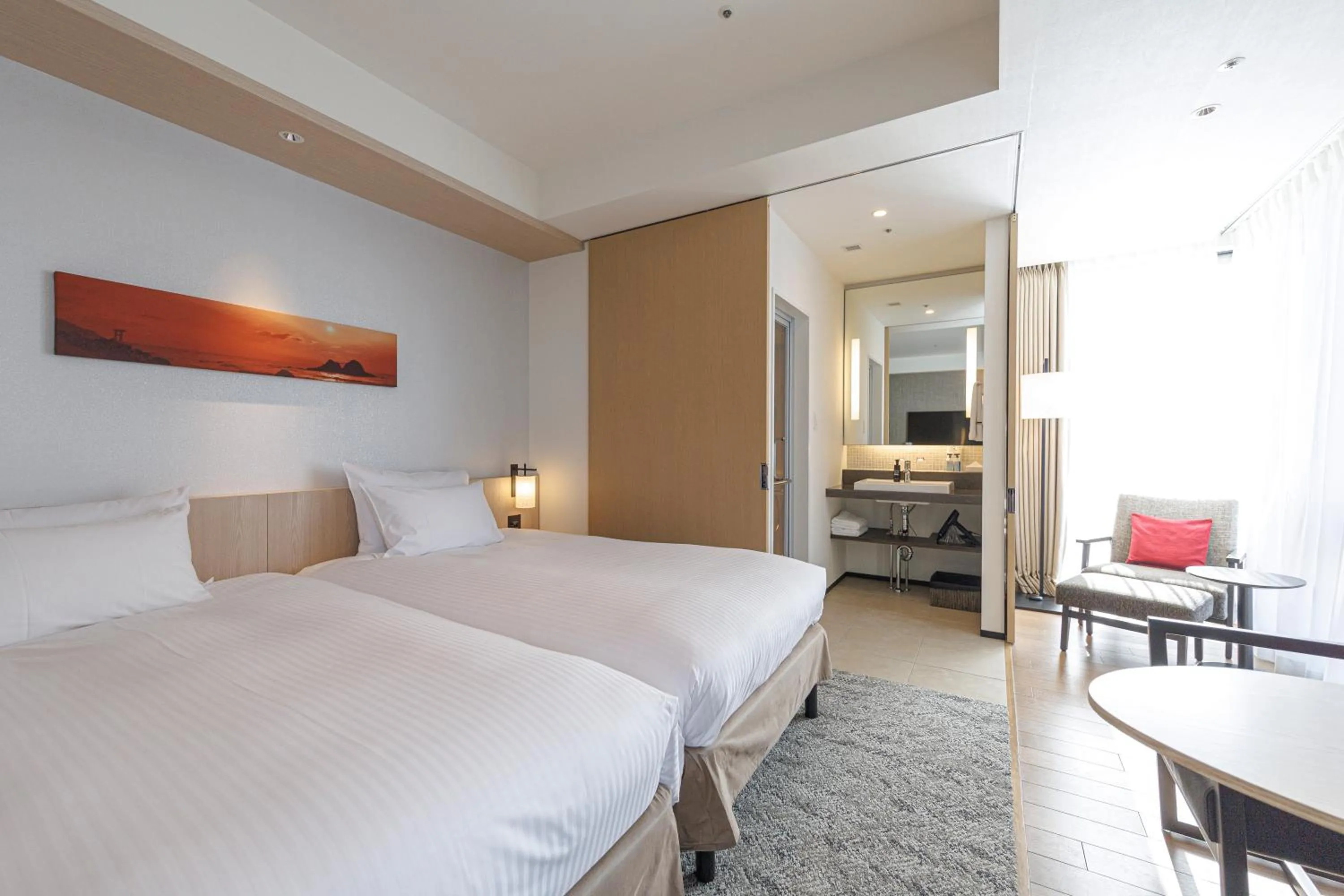 Photo of the whole room, Bed in JR Kyushu Hotel Blossom Shinjuku