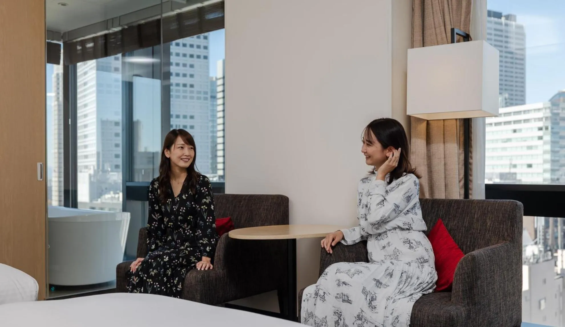 People in JR Kyushu Hotel Blossom Shinjuku