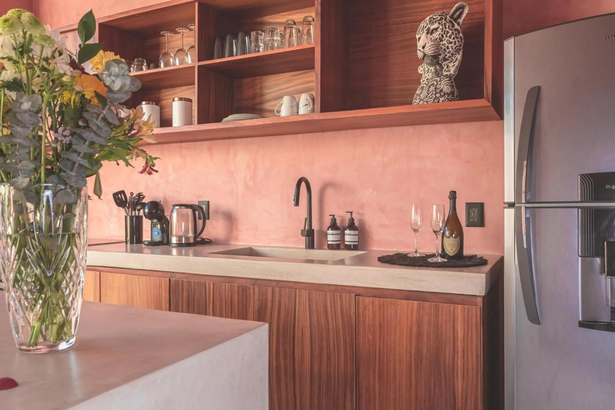 Kitchen or kitchenette in Entorno Tulum - Luxury Villas
