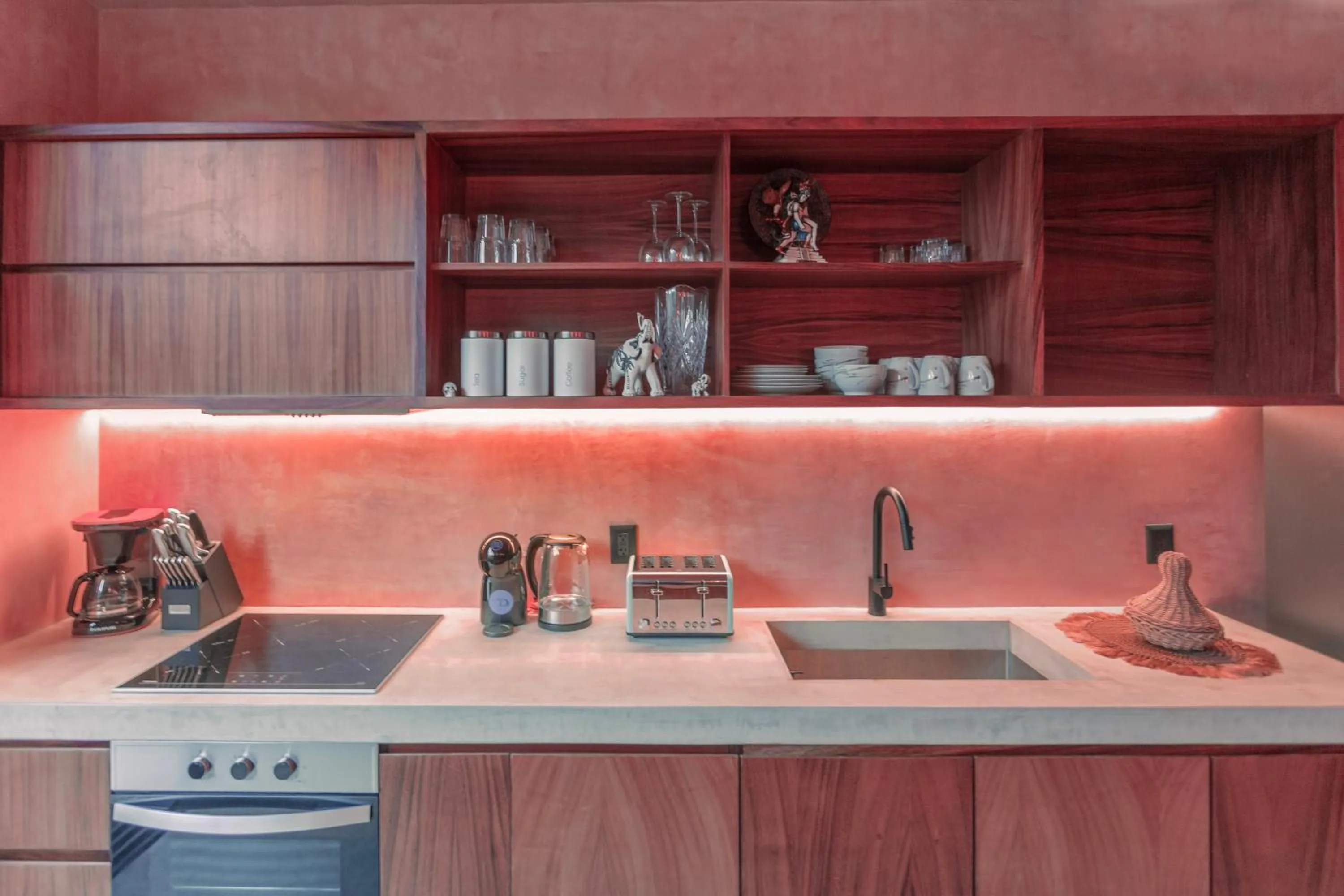 Kitchen or kitchenette in Entorno Tulum - Luxury Villas