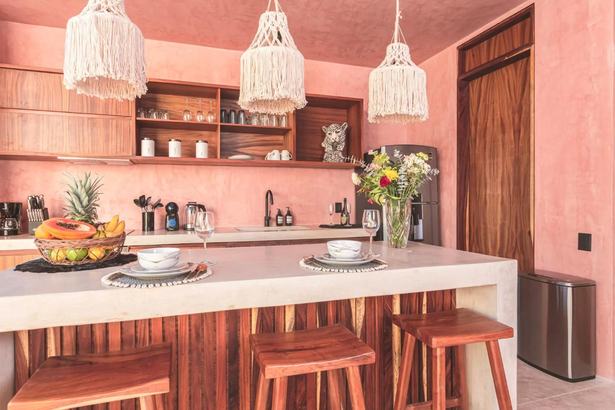 Kitchen or kitchenette in Entorno Tulum - Luxury Villas