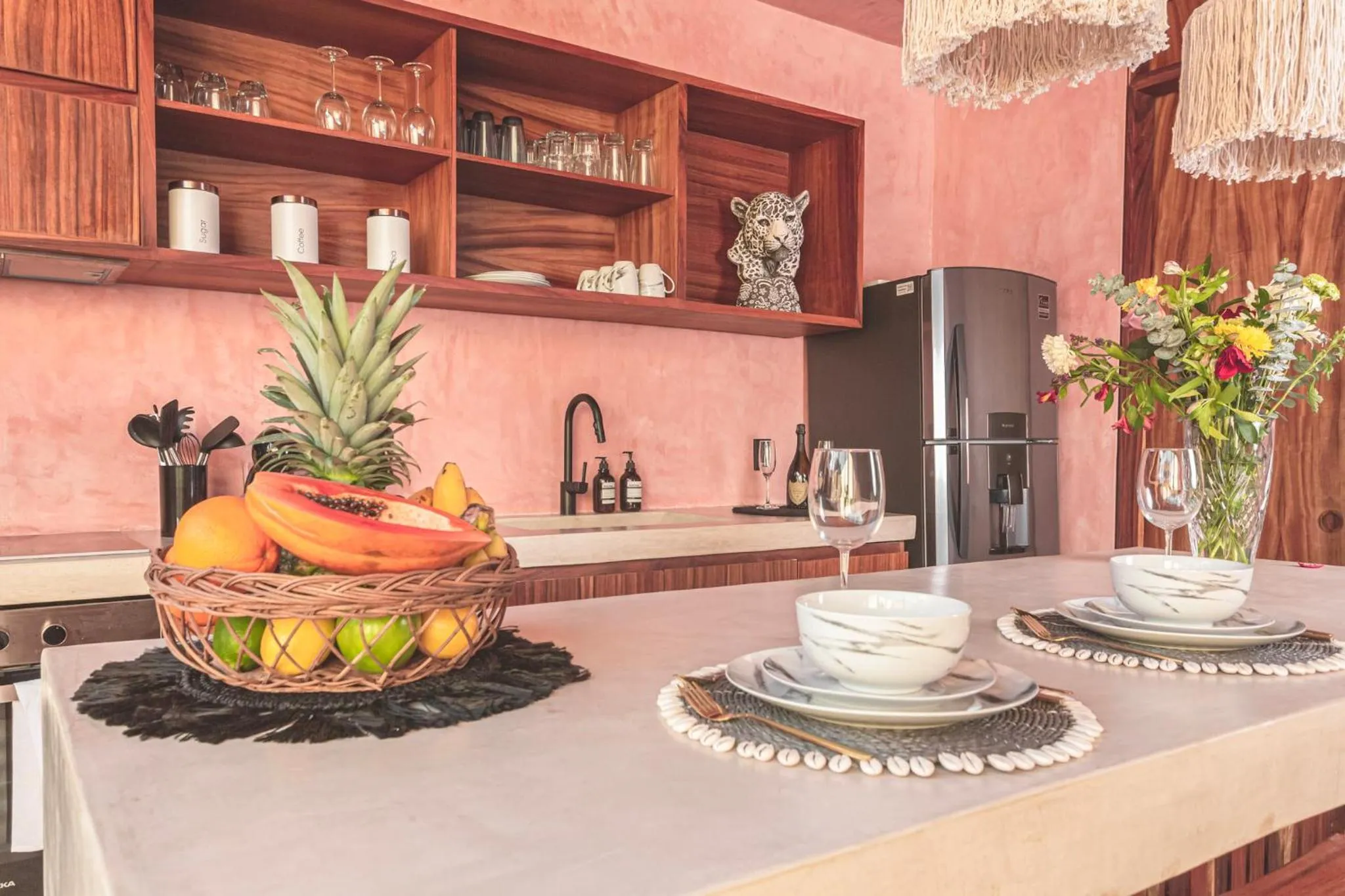Kitchen or kitchenette in Entorno Tulum - Luxury Villas