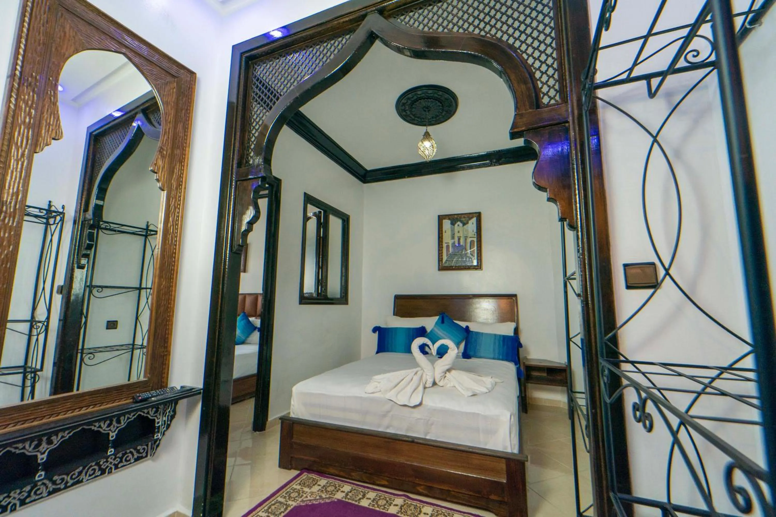 Bed in Maison d'hôtes Afassi