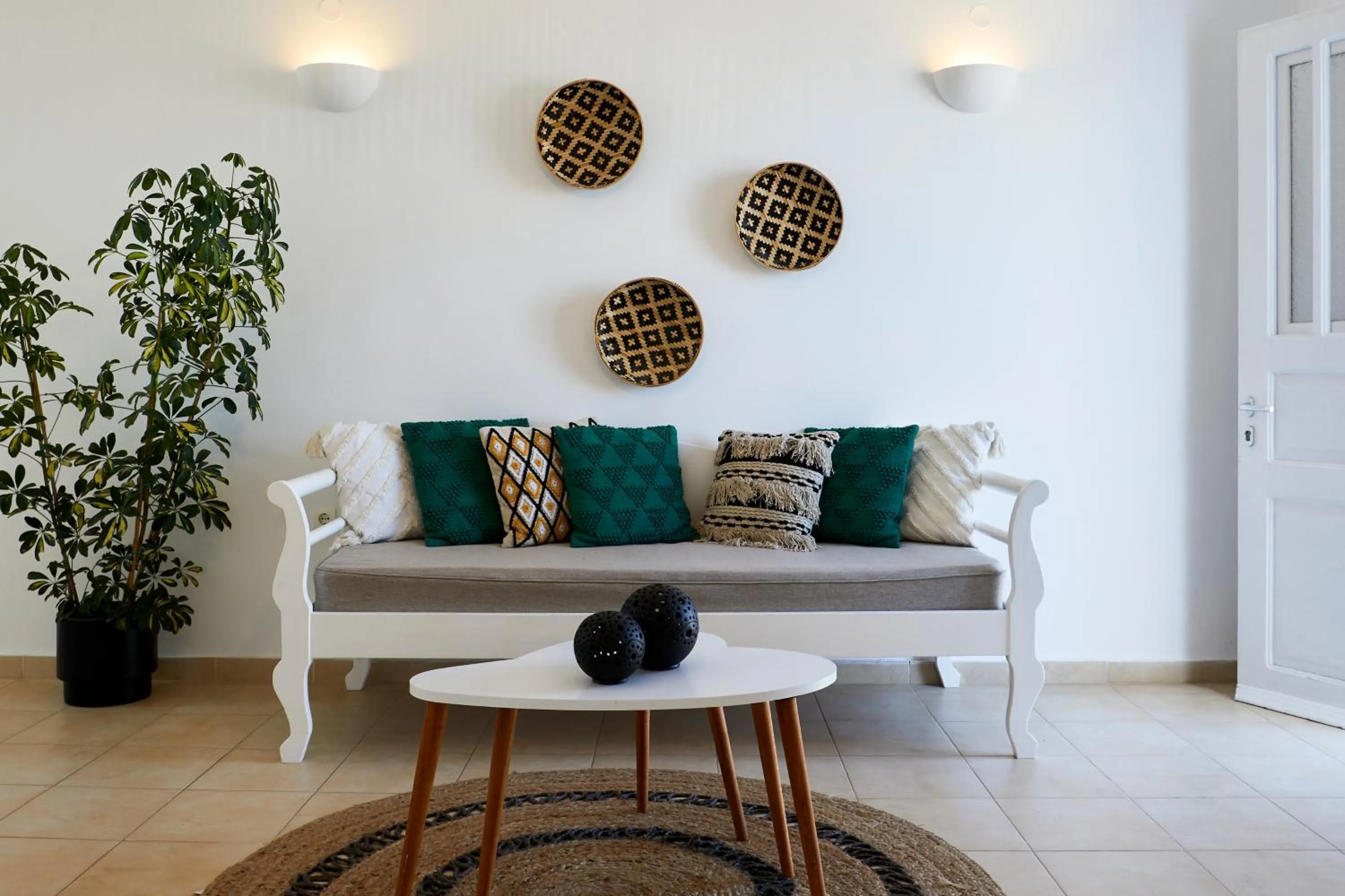 Living room in Athiri Santorini Hotel