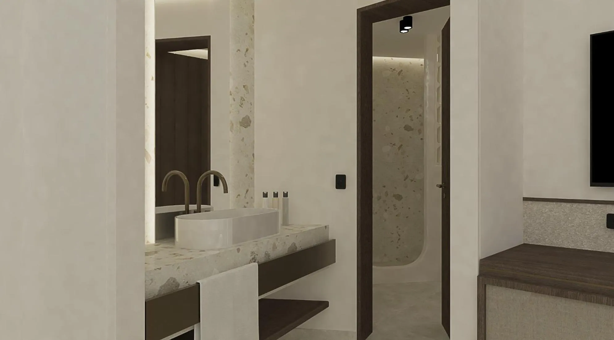 Bathroom in Athiri Santorini Hotel