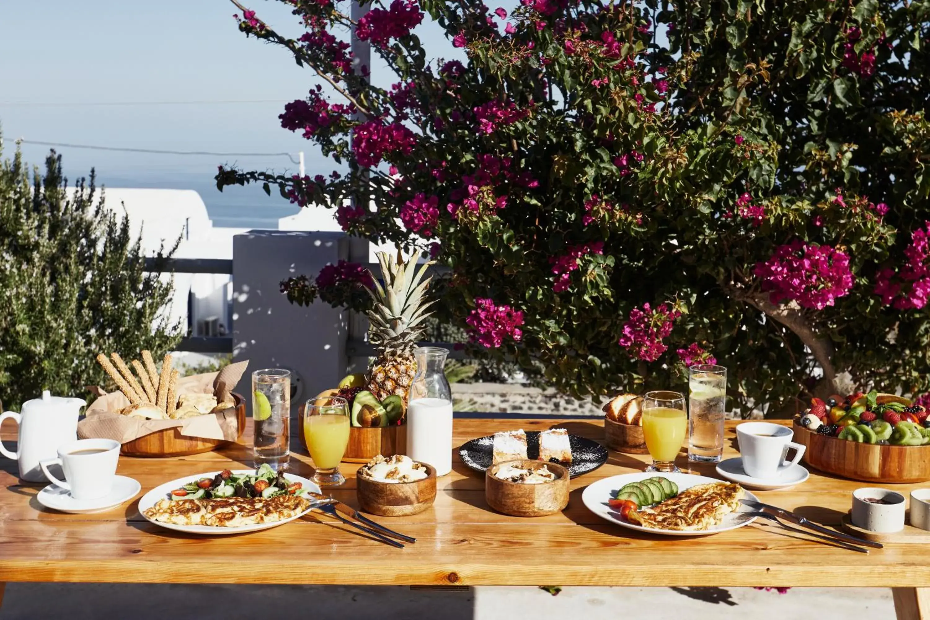 Breakfast in Athiri Santorini Hotel Breakfast in Athiri Santorini Hotel