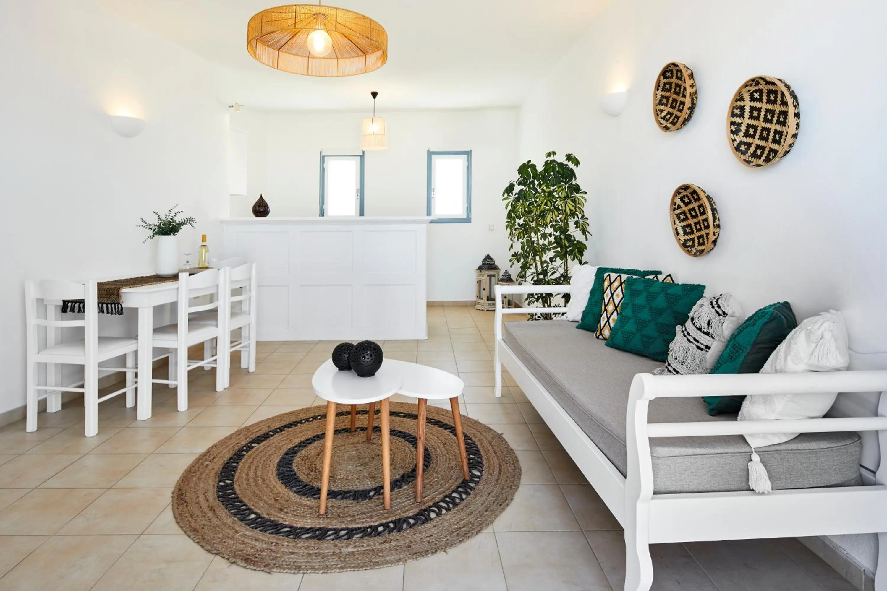 Living room in Athiri Santorini Hotel