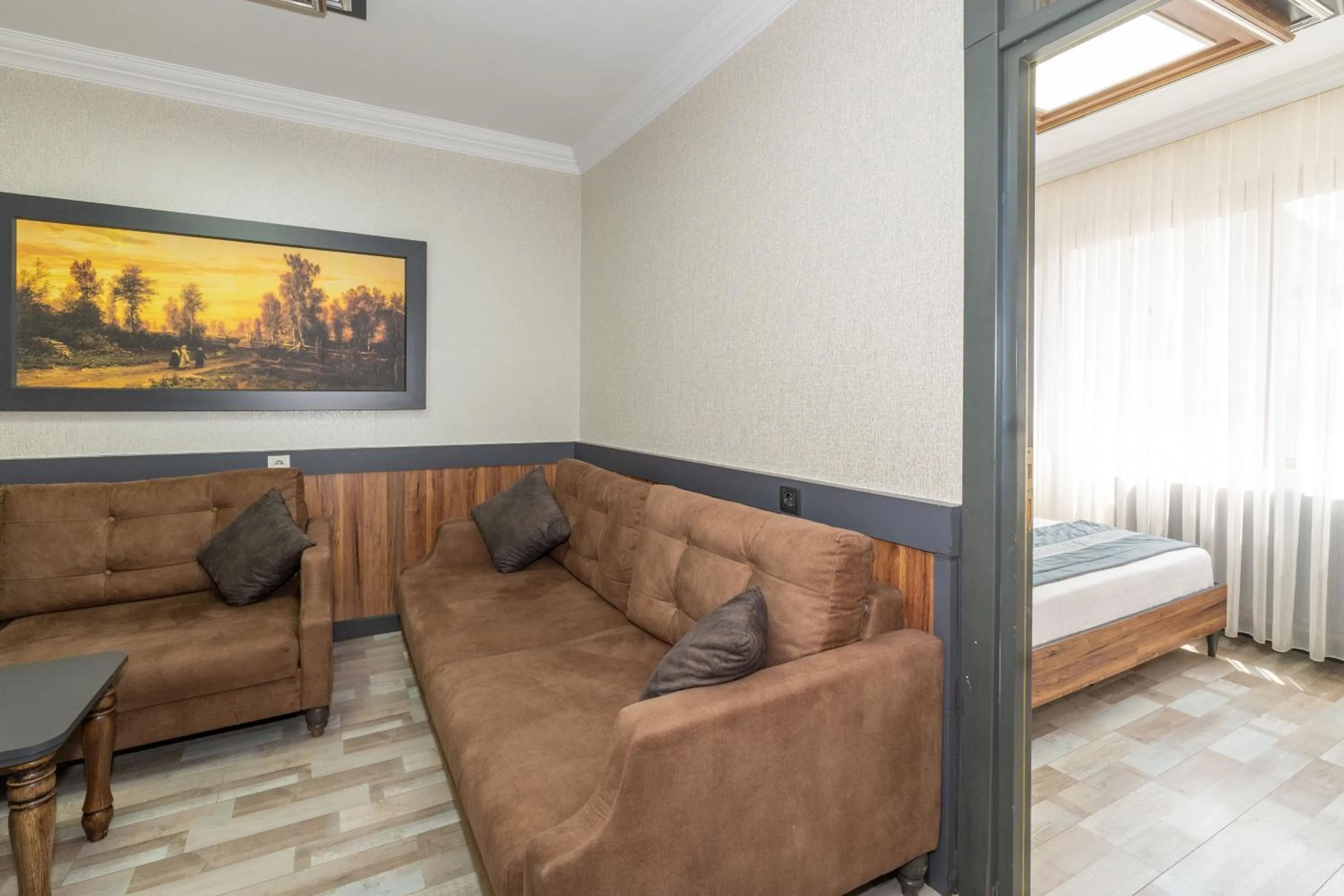 Bed in La Serena Taxim Hotel