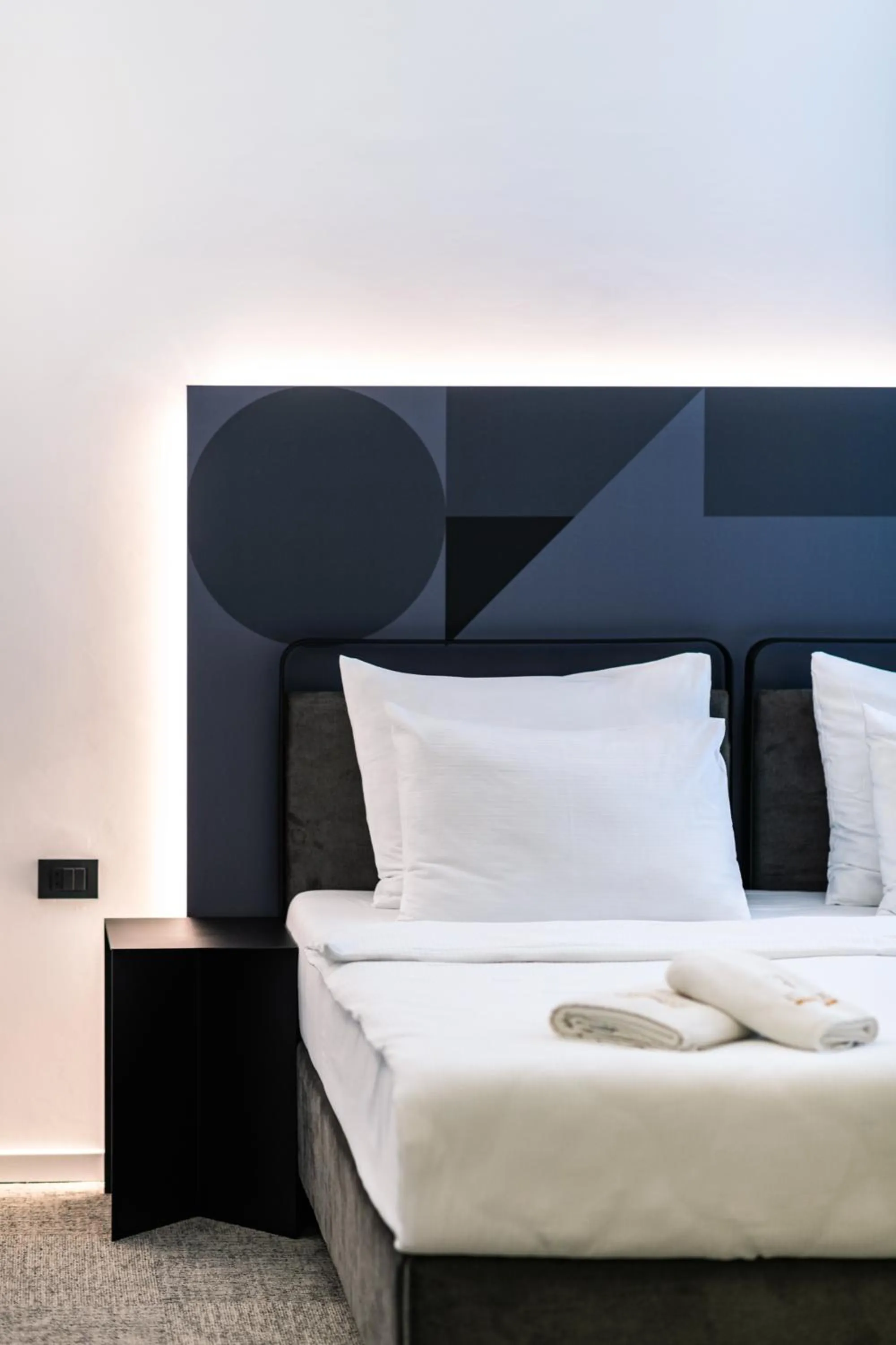 Bed in Hotel Adriale