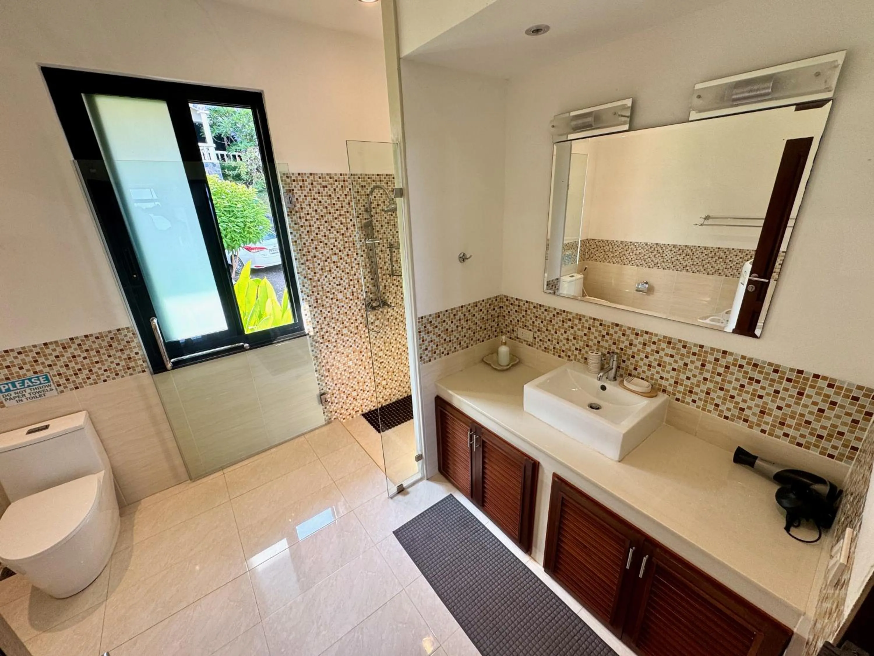 Shower in The Carma - stylish and luxury sea view pool villa