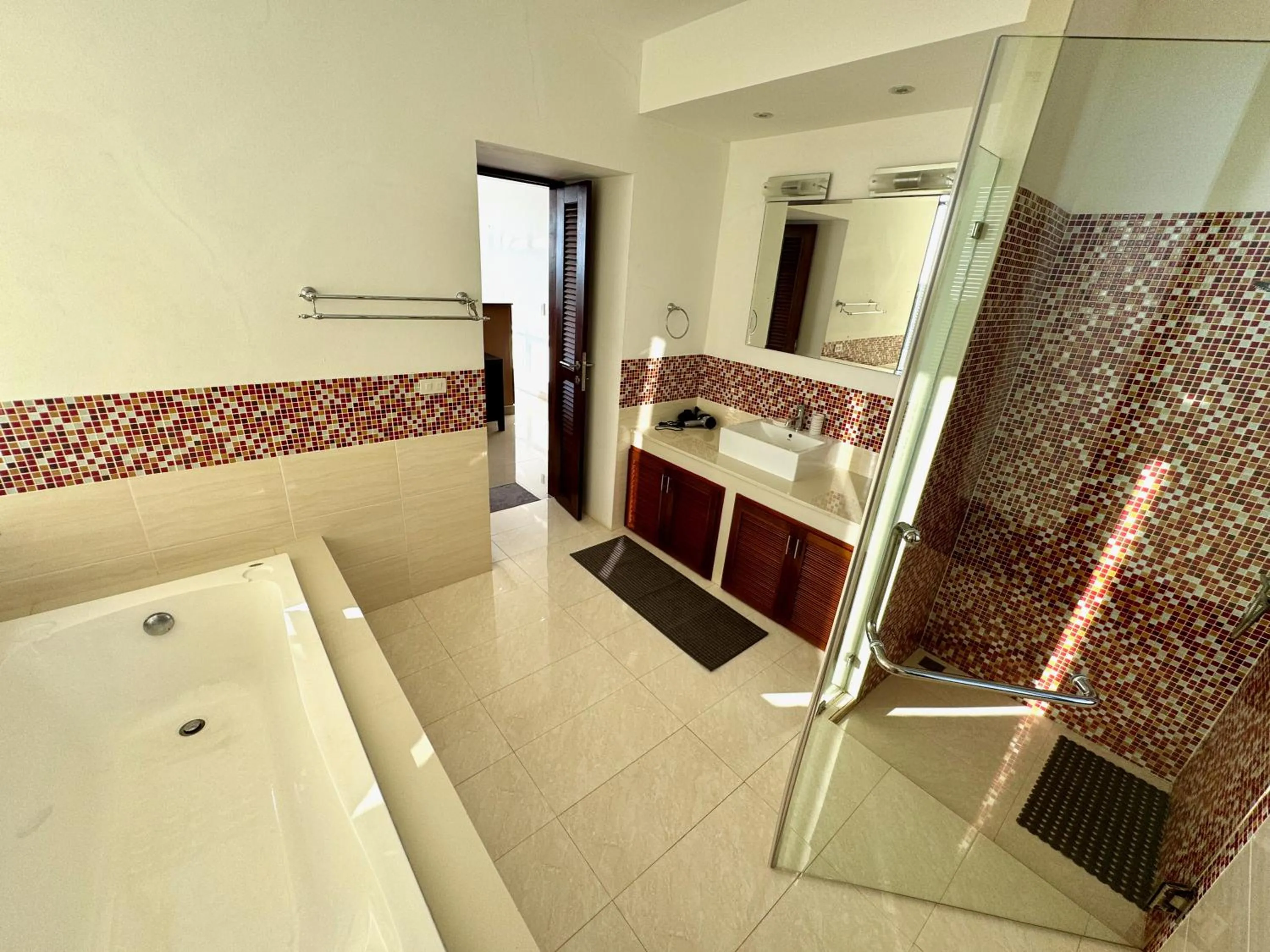 Shower in The Carma - stylish and luxury sea view pool villa