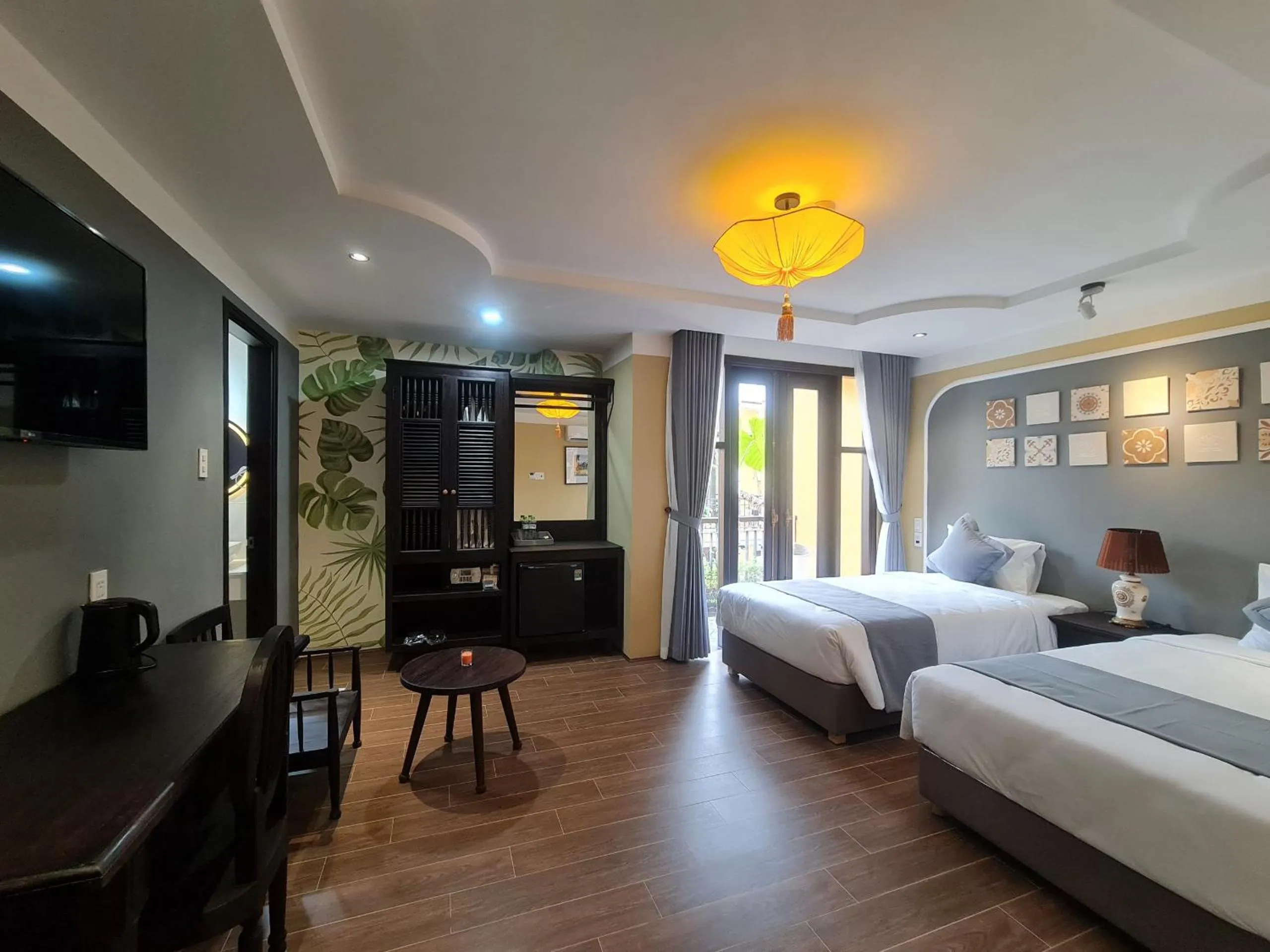Bed in Hoianan Boutique Hotel