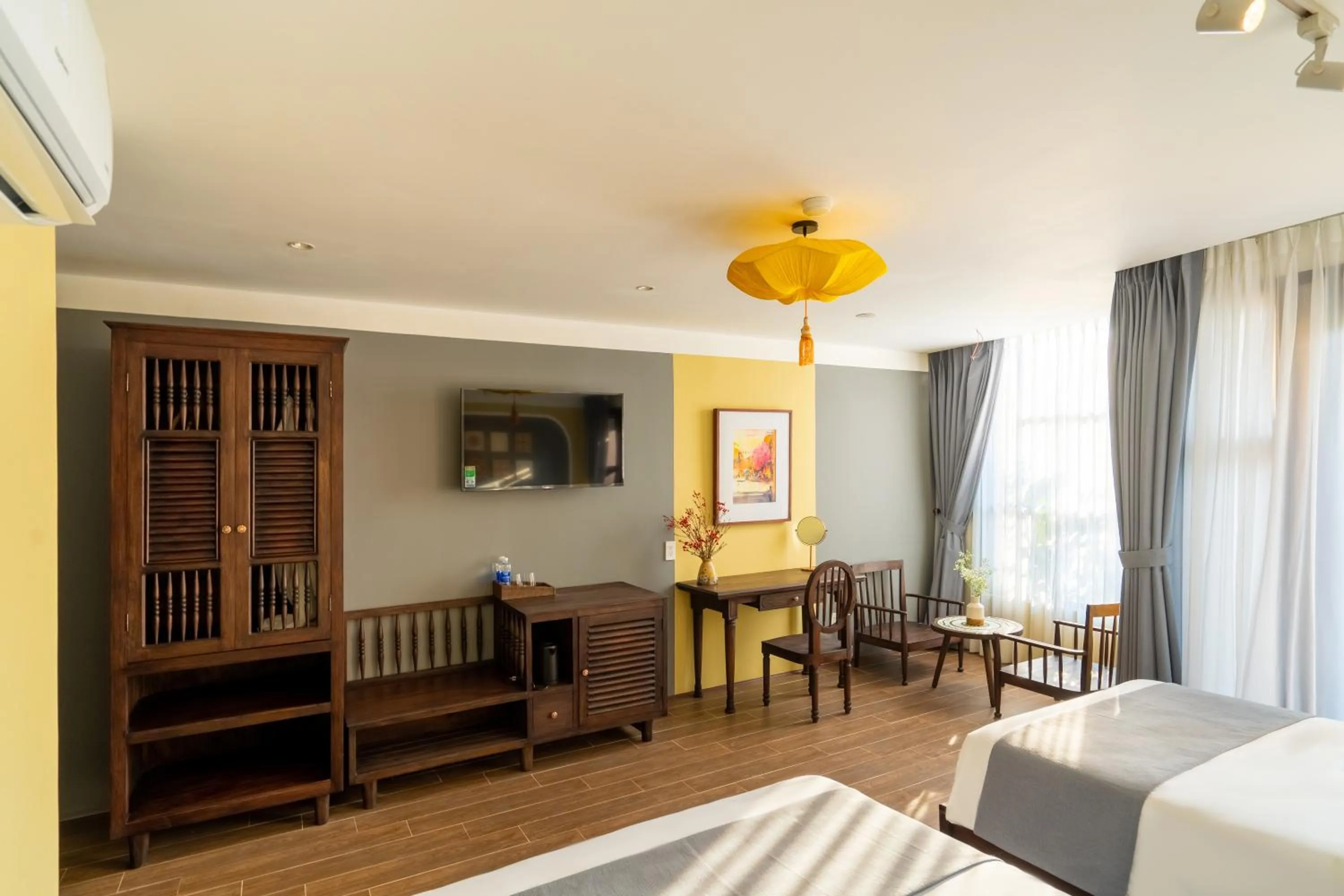 Bed in Hoianan Boutique Hotel