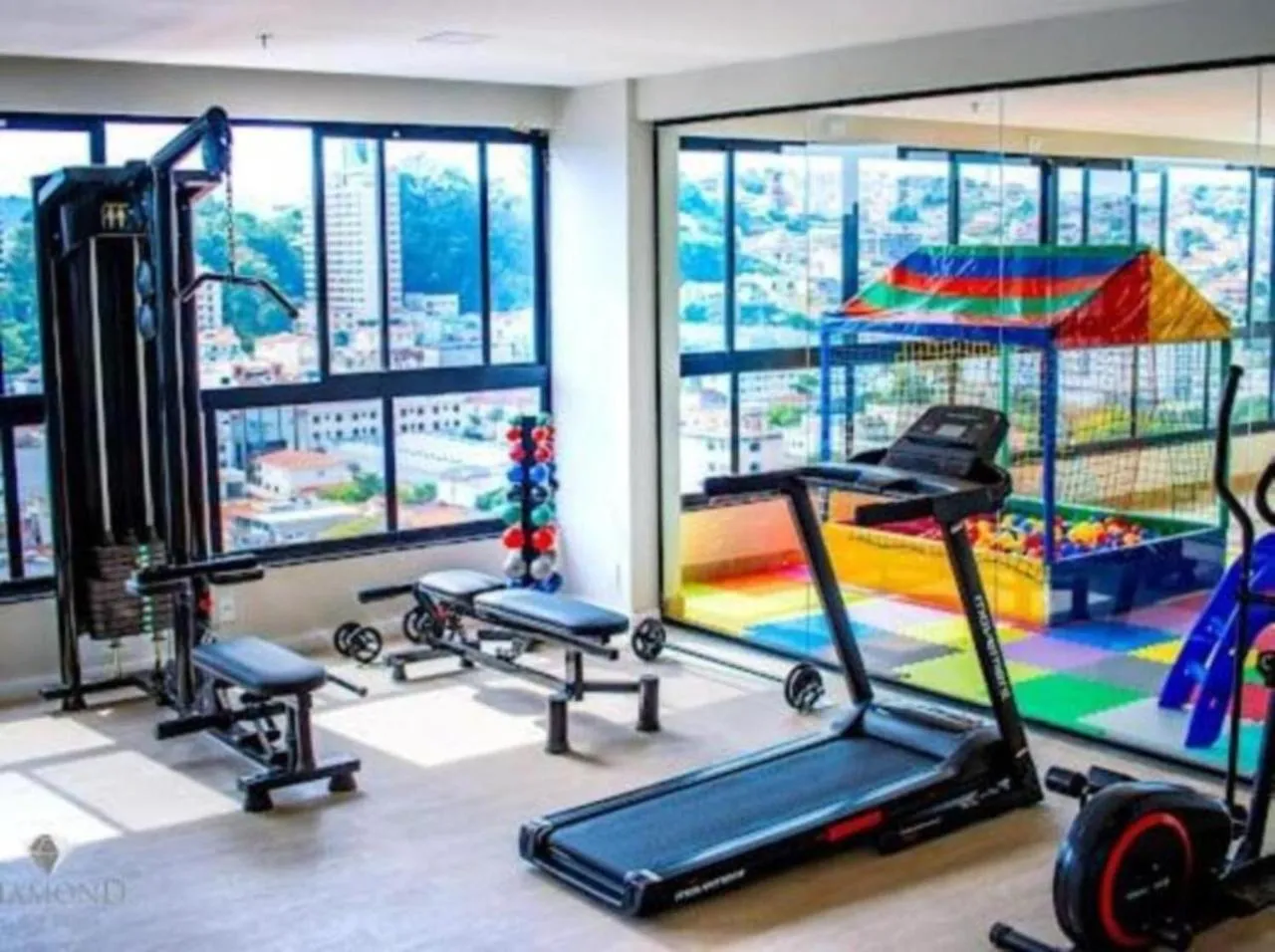 Fitness centre/facilities in Diamond Hotéis e Flats