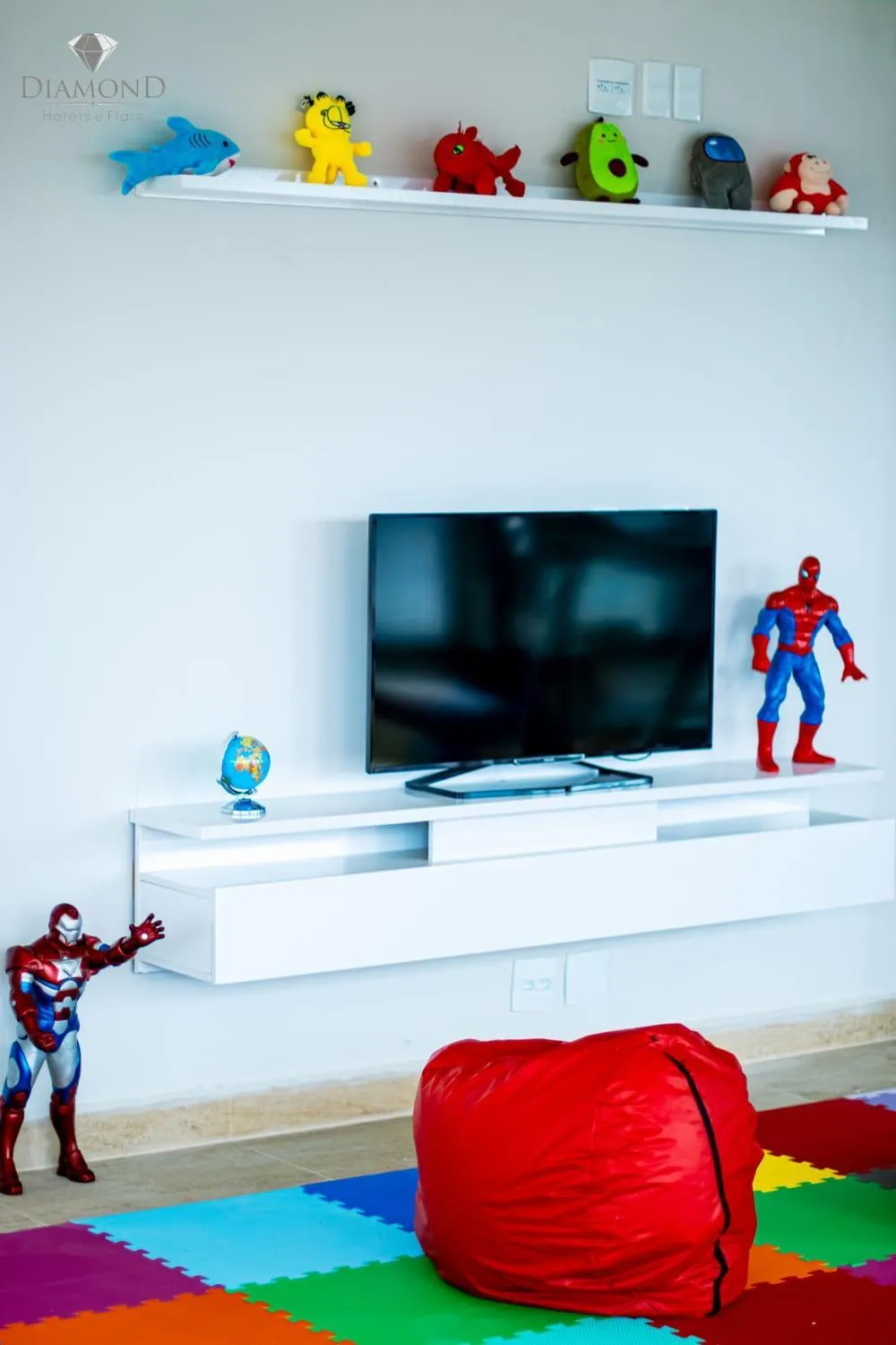 Communal lounge/ TV room in Diamond Hotéis e Flats