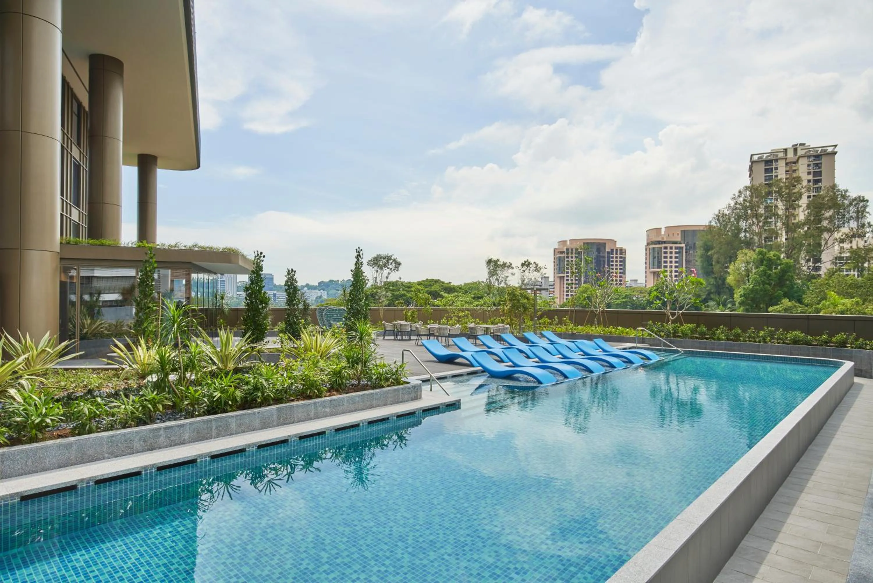 Swimming pool in Citadines Connect Rochester Singapore