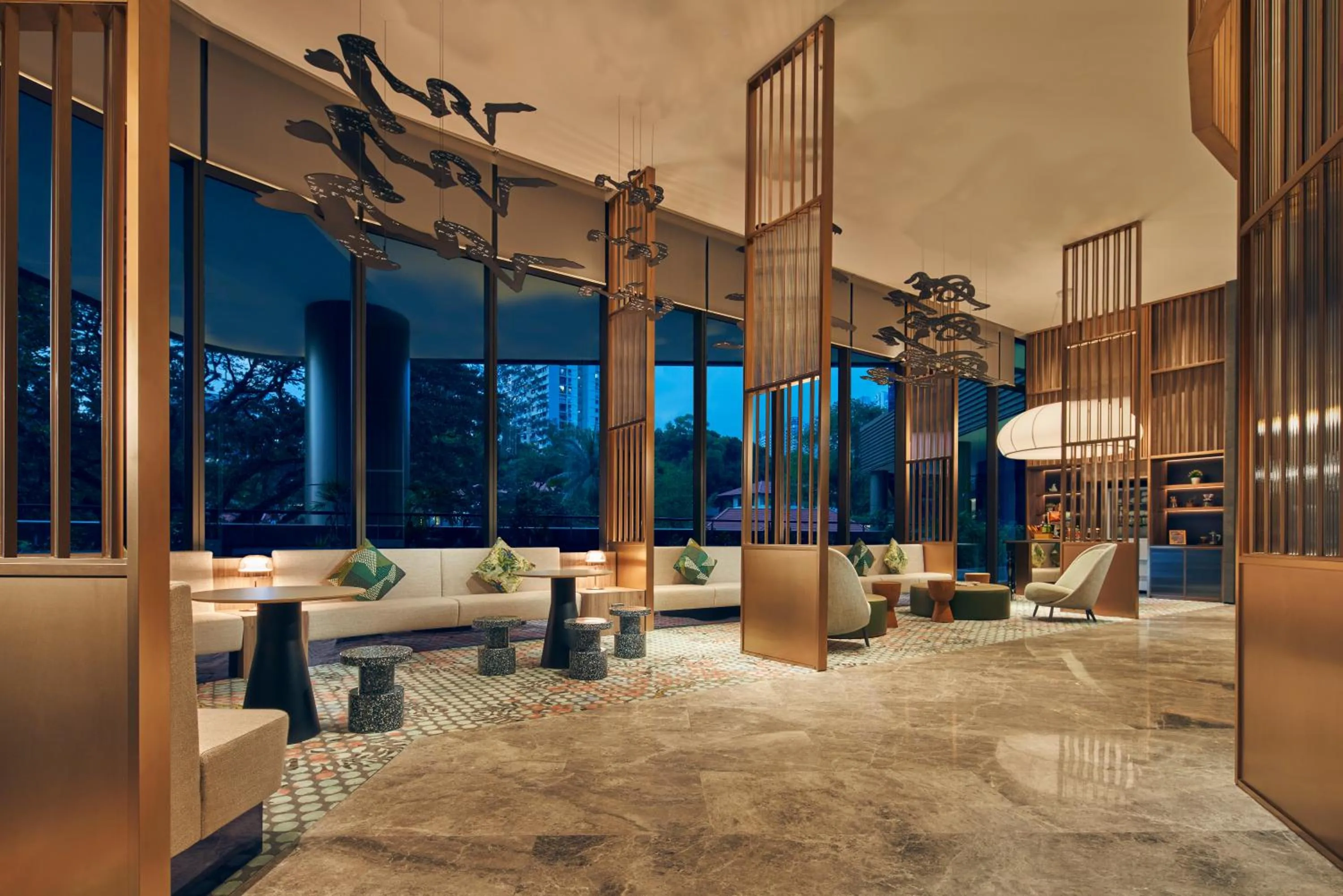 Lobby or reception in Citadines Connect Rochester Singapore