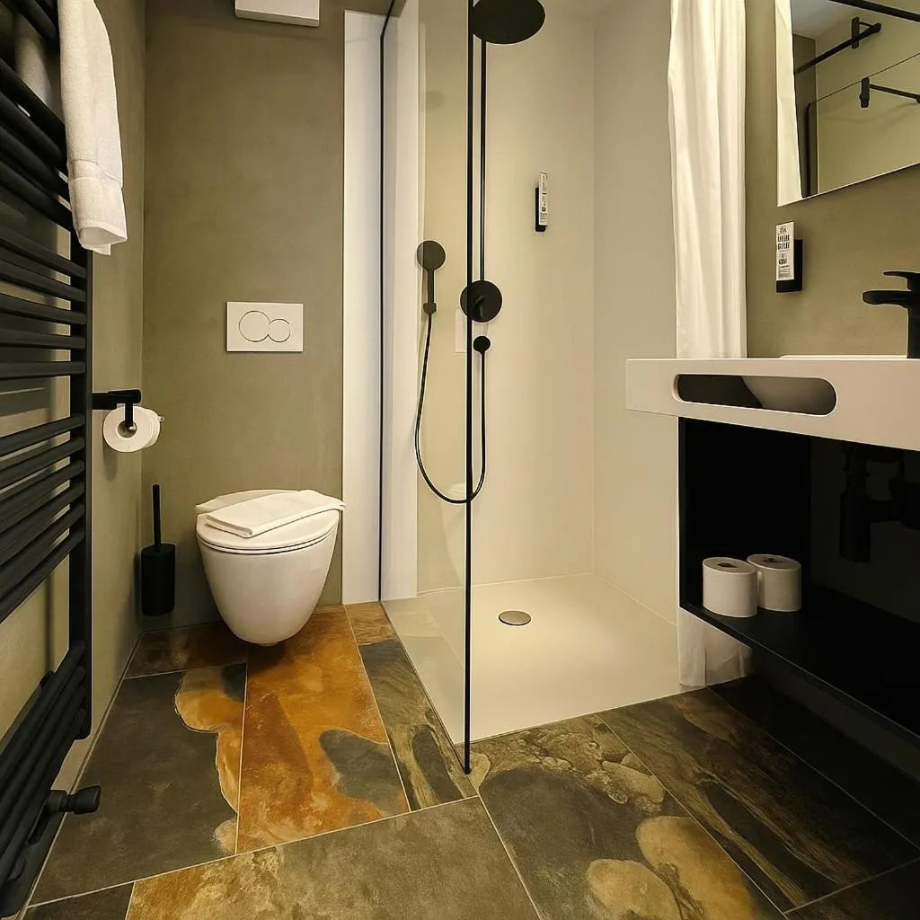 Bathroom in Hotel Simader