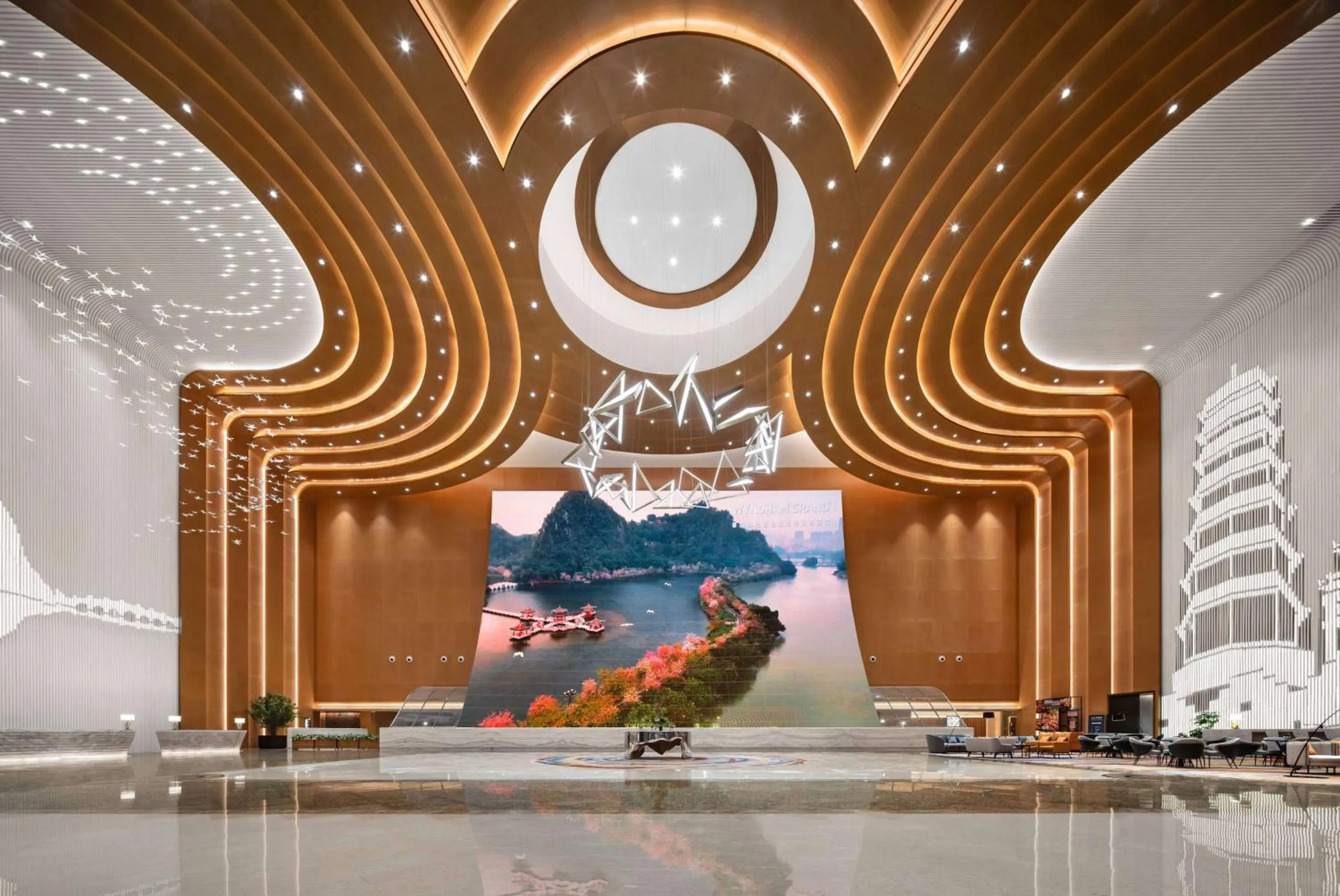 Lobby or reception in Wyndham Grand Zhaoqing Downtown