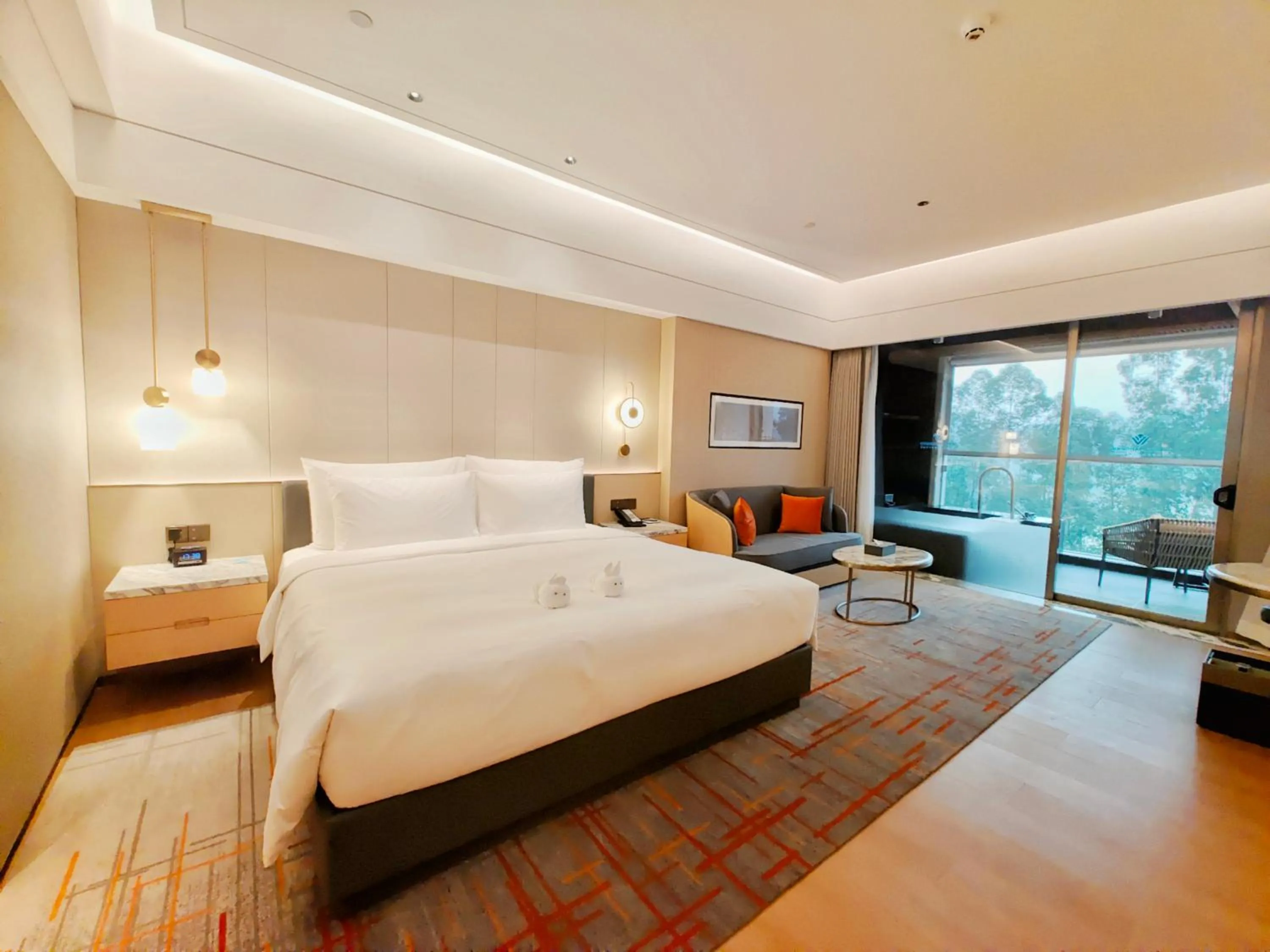 Bed in Wyndham Grand Zhaoqing Downtown