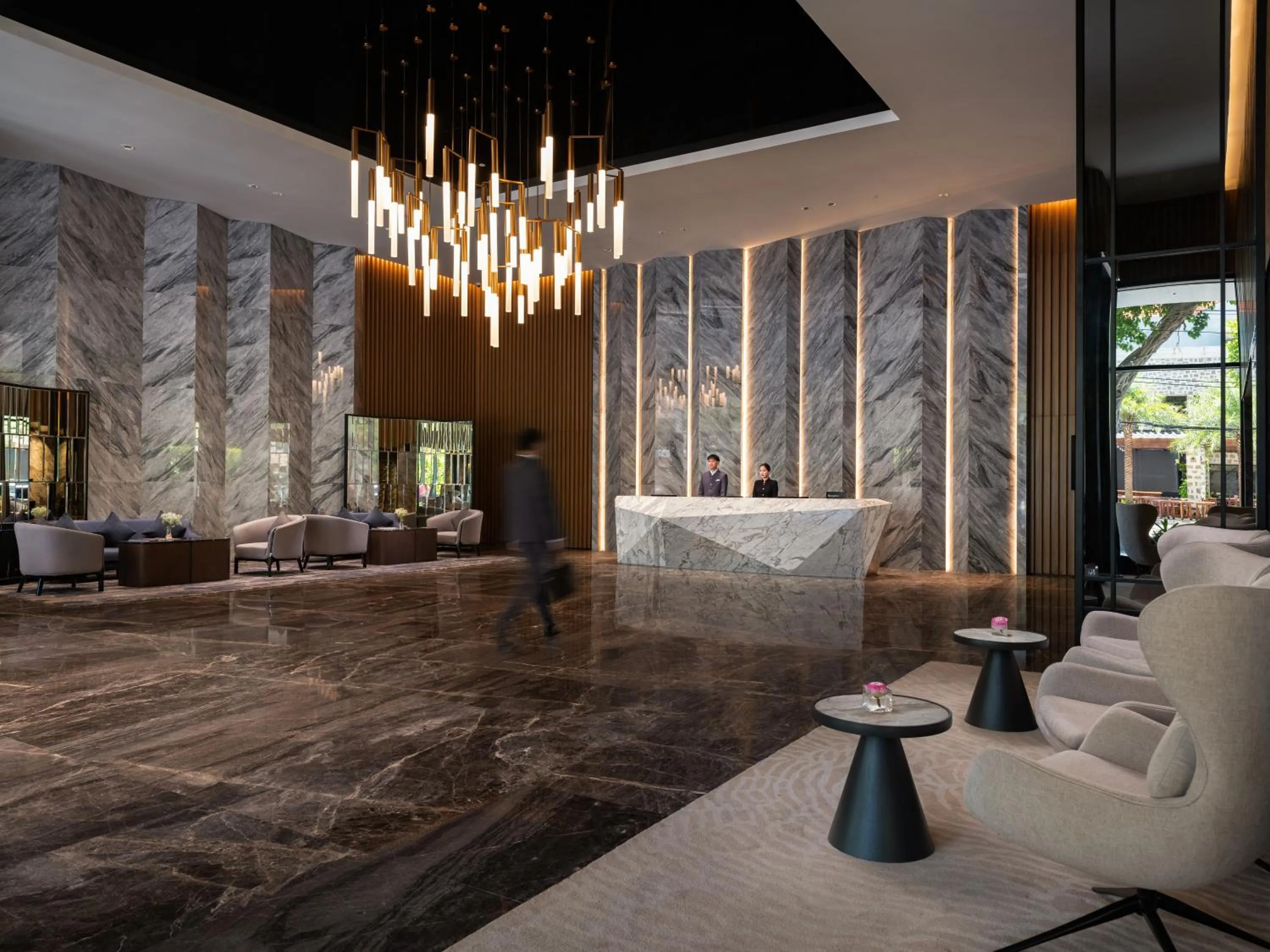 Lobby or reception in Crowne Plaza Danang City Centre by IHG