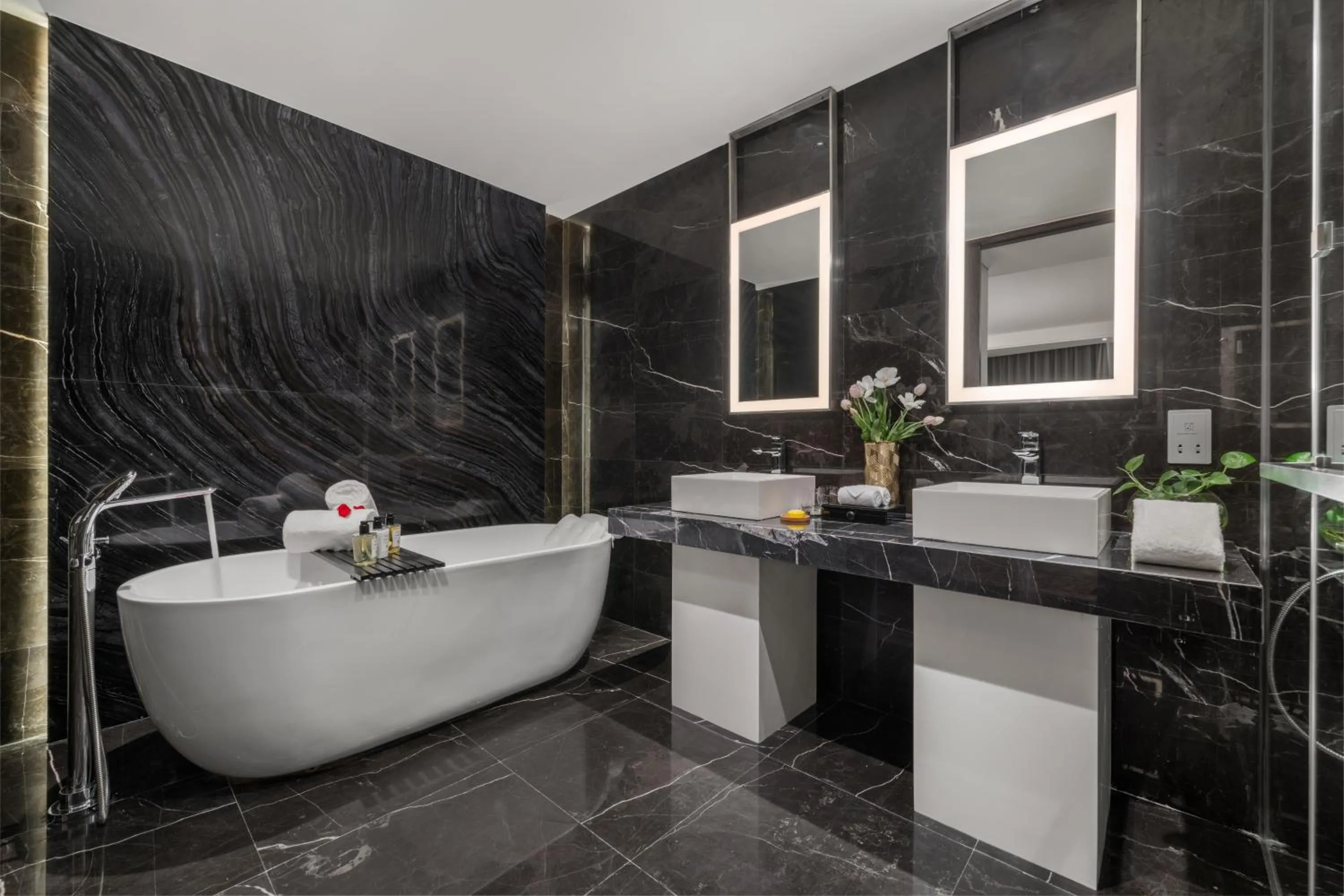 Bathroom in Crowne Plaza Danang City Centre by IHG