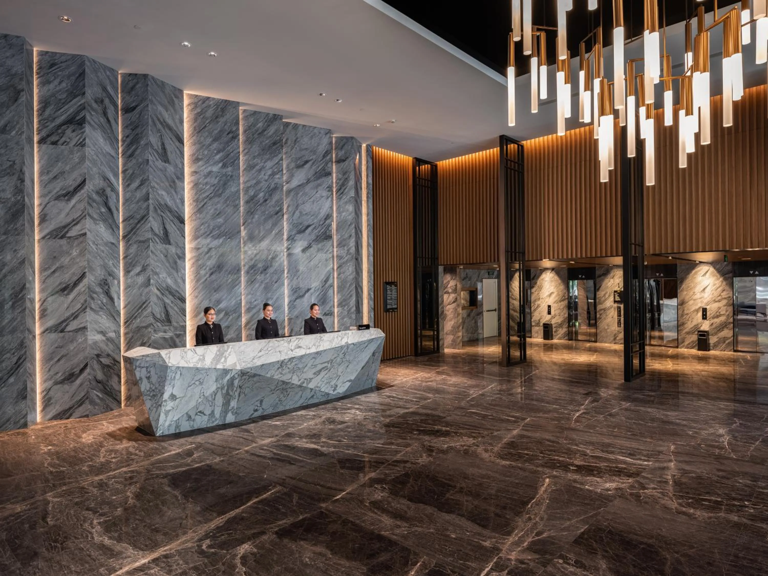 Lobby or reception in Crowne Plaza Danang City Centre by IHG