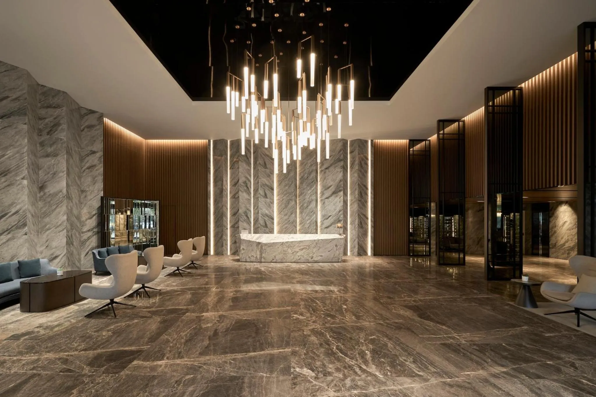 Lobby or reception in Crowne Plaza Danang City Centre by IHG