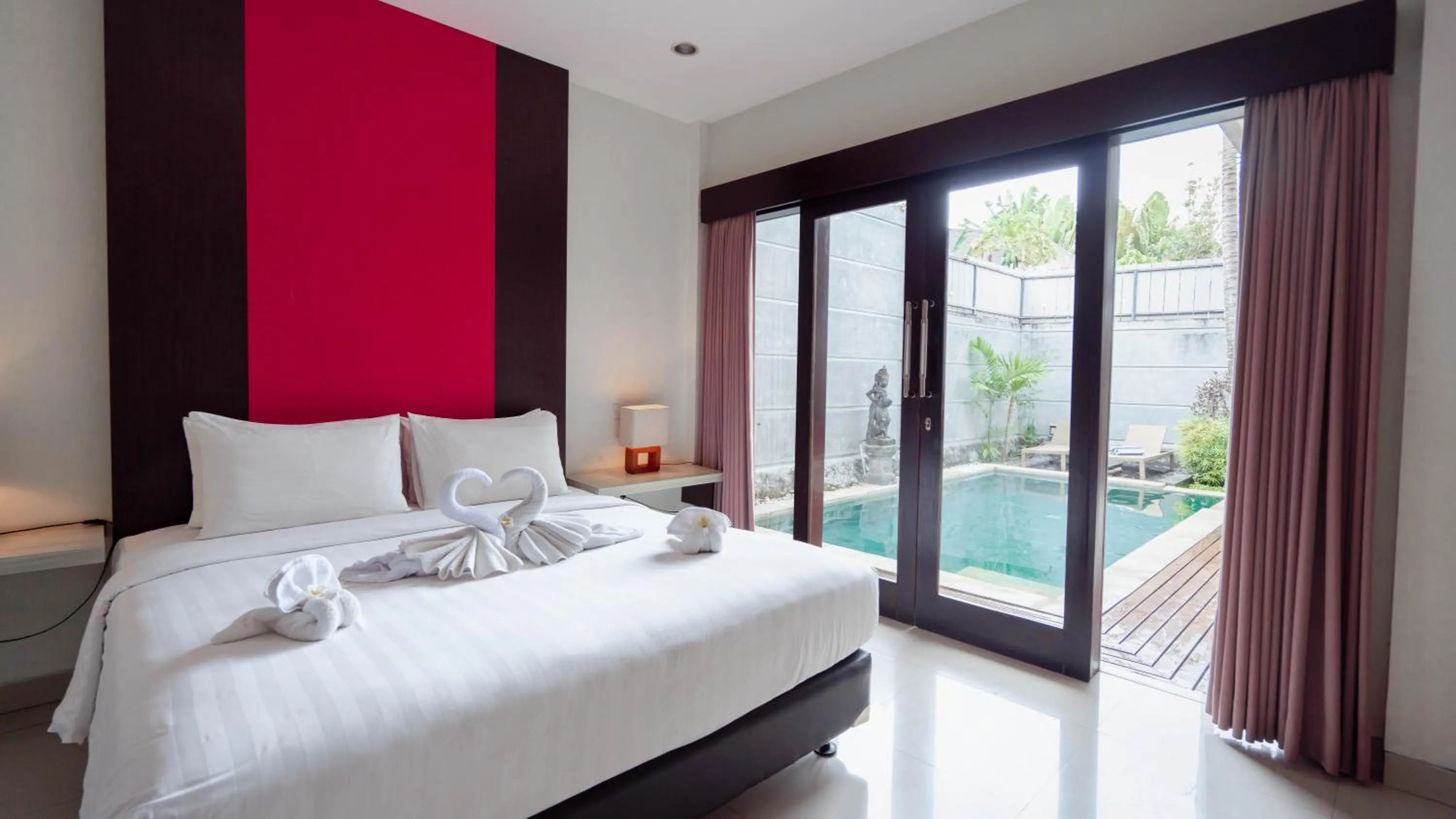 Bedroom, Bed in The Lavana Bali Radiance Villa Canggu