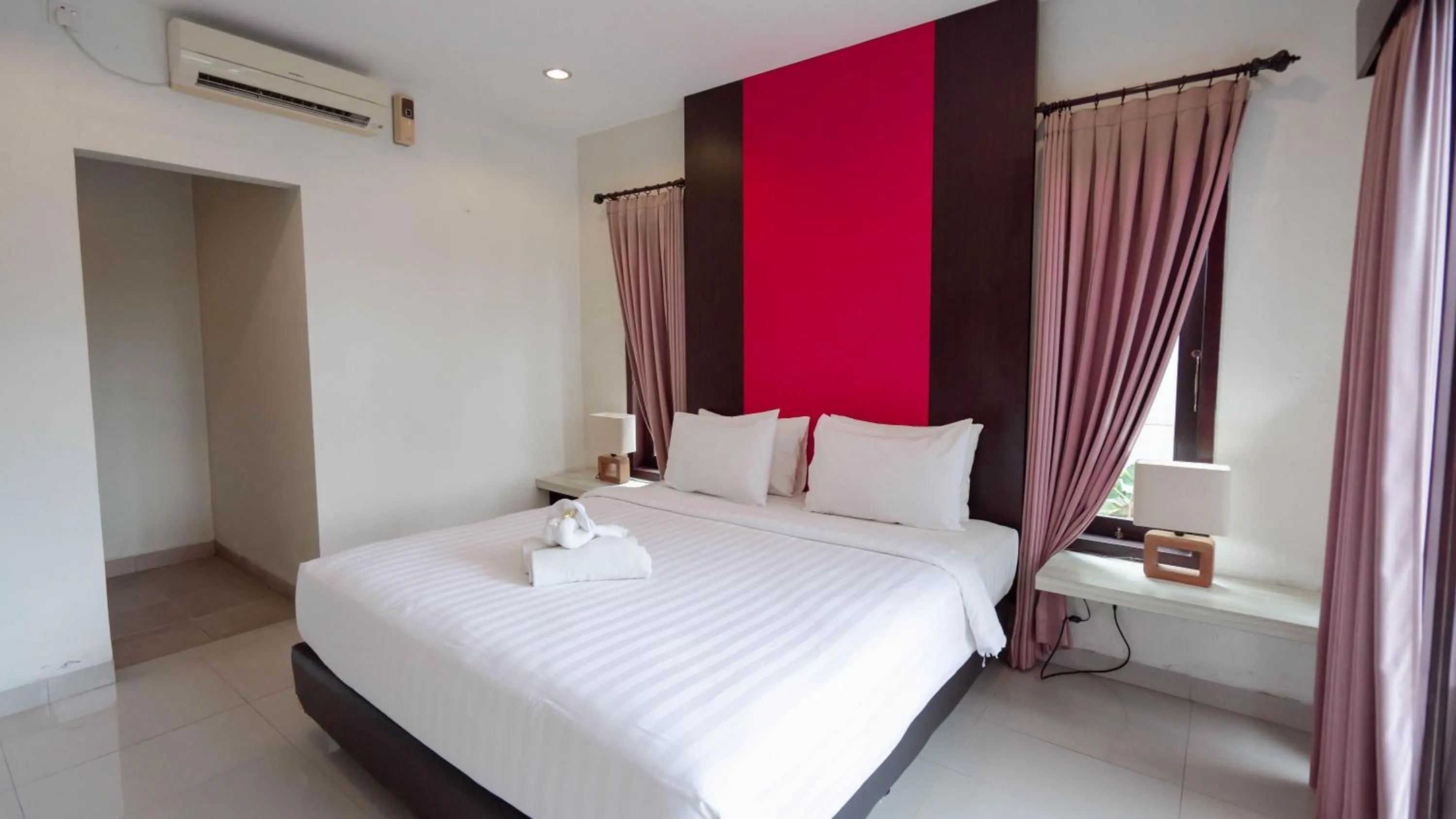 Bedroom, Bed in The Lavana Bali Radiance Villa Canggu