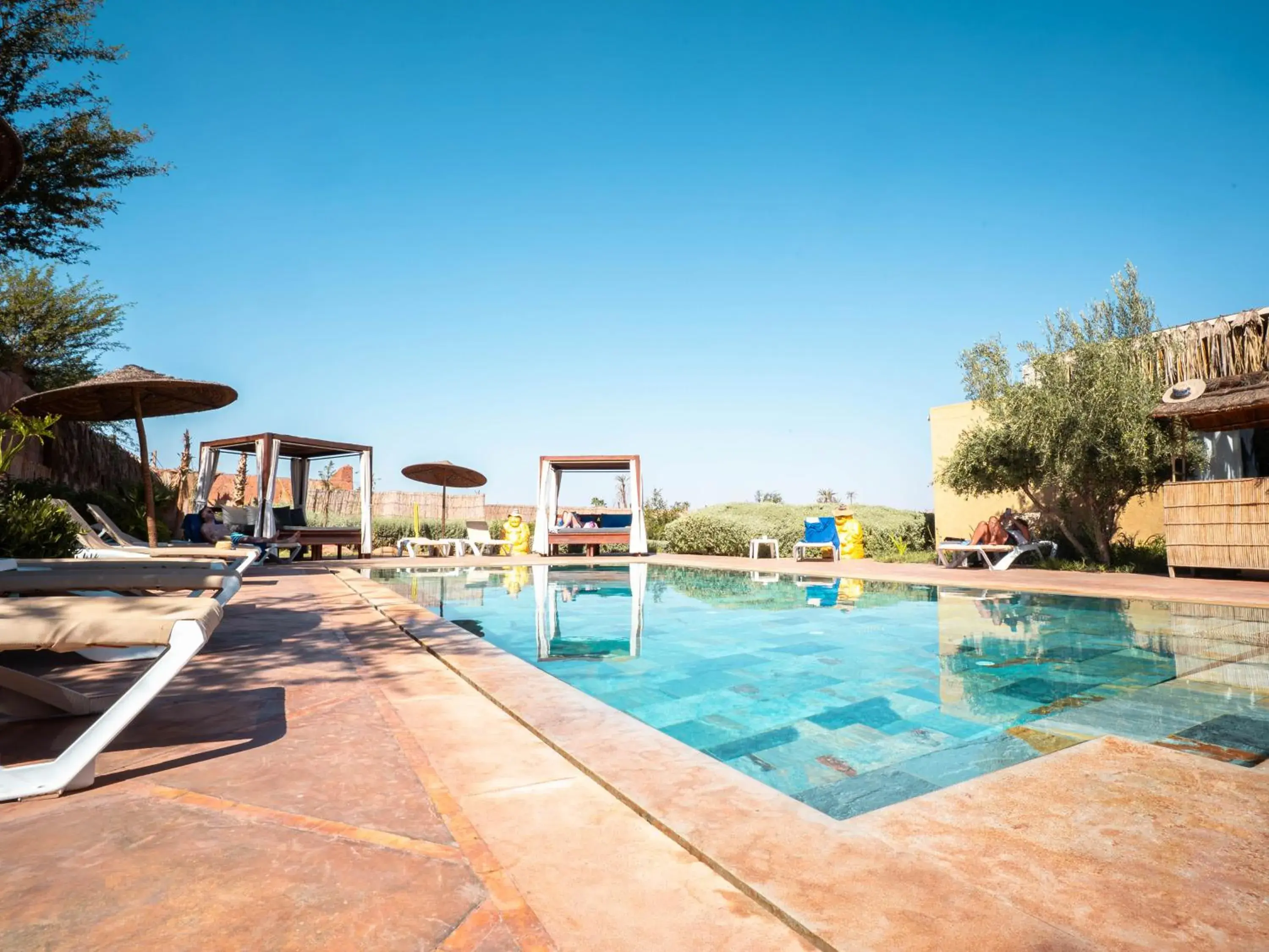 Pool view in Maison Daouia Pool view in Maison Daouia