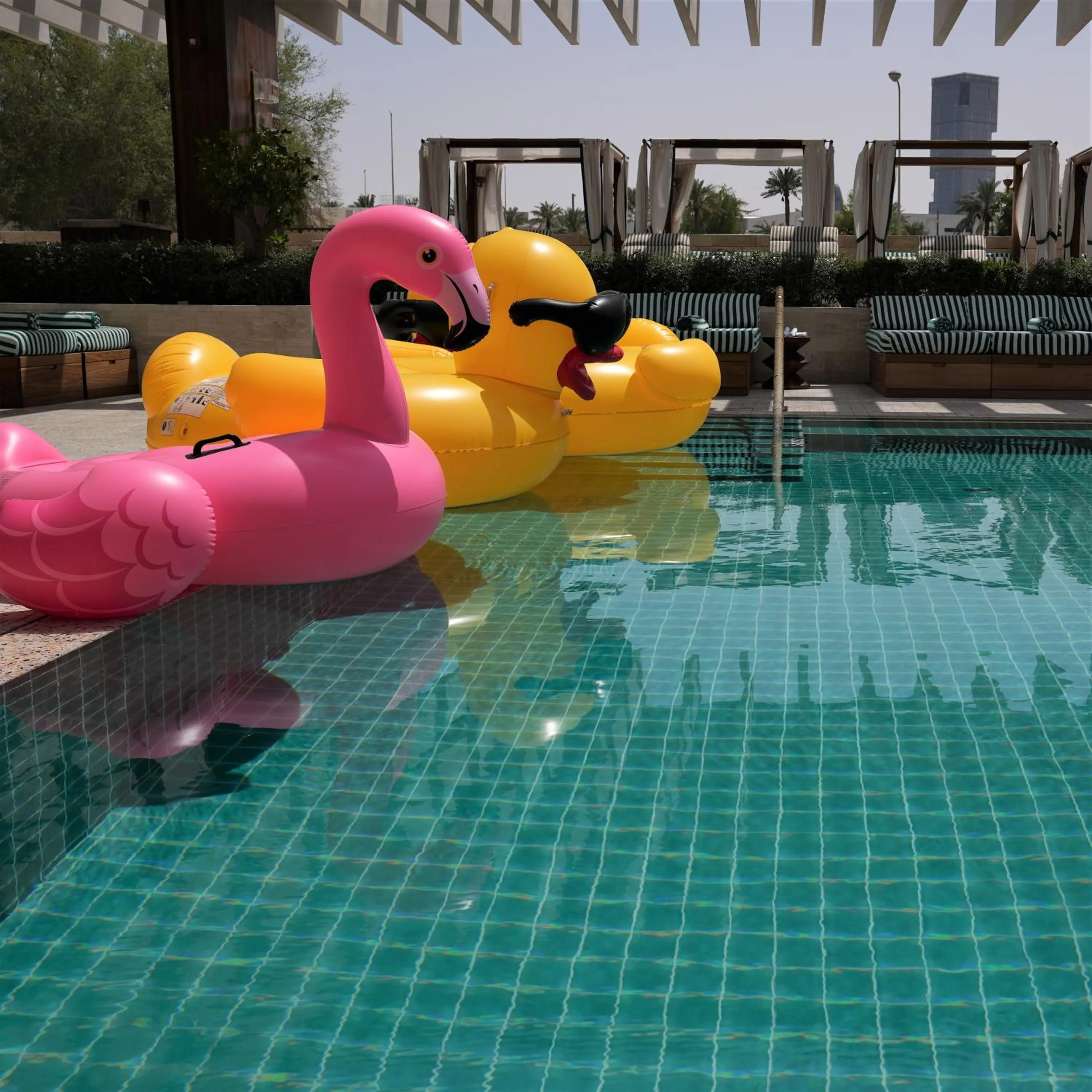 Swimming pool in The Ned Doha