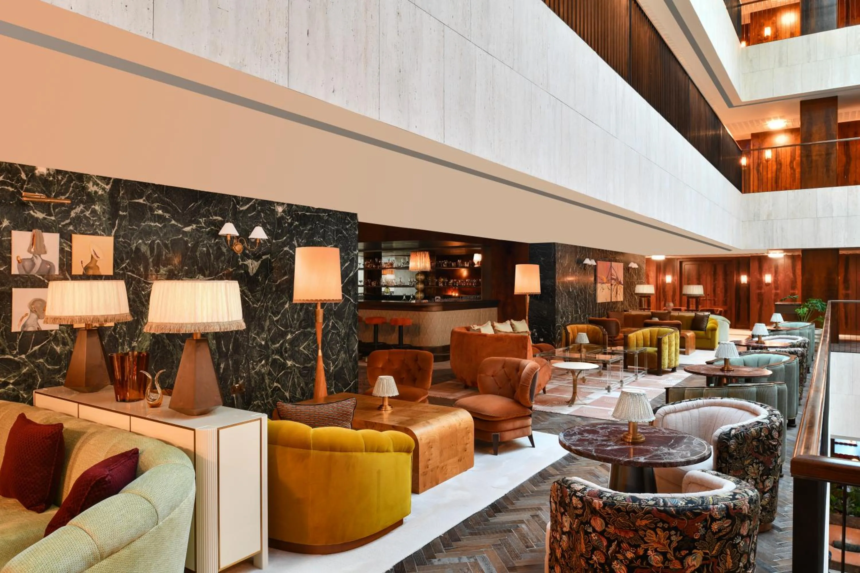 Seating area in The Ned Doha