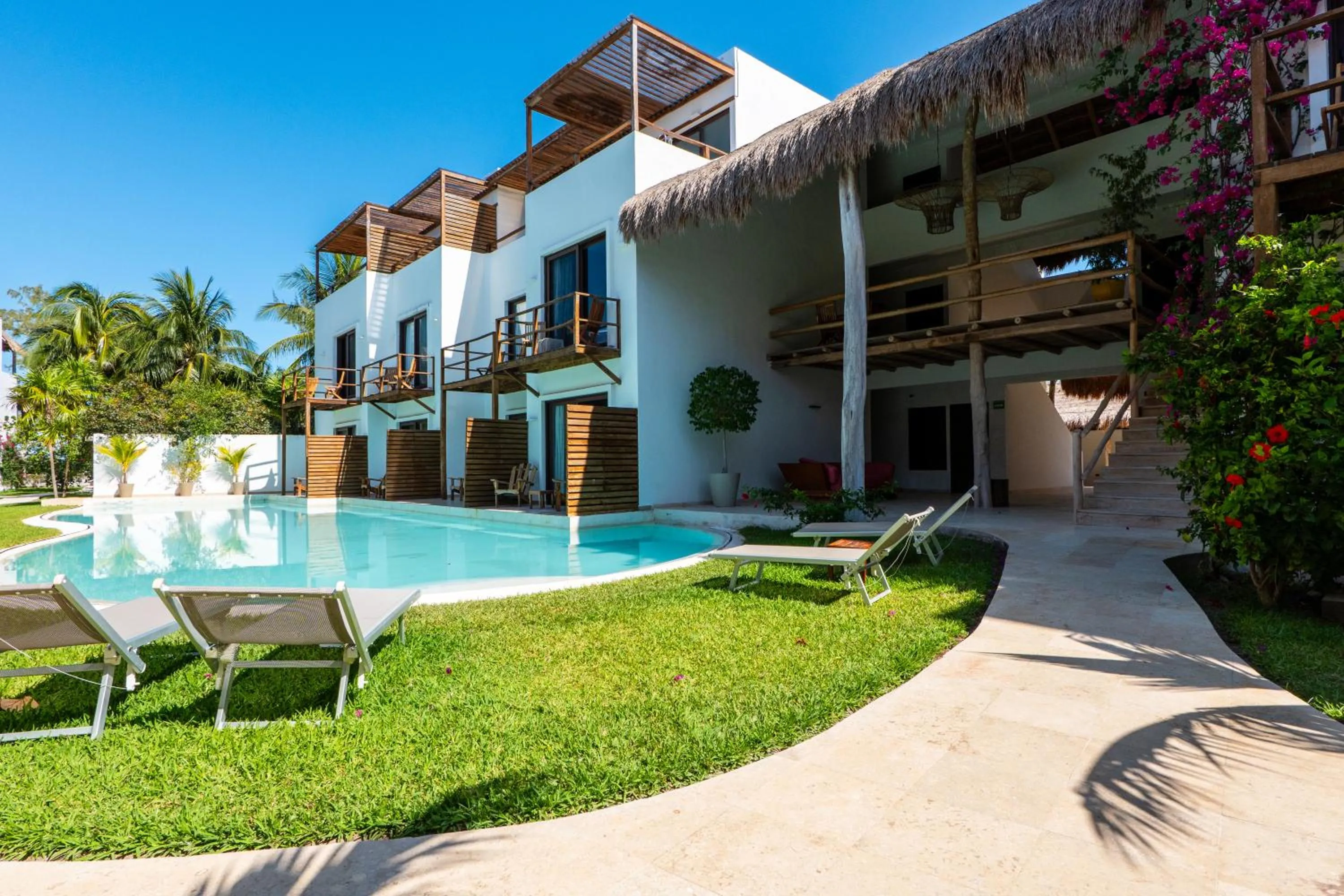 Garden view in My Blue Hotel Holbox
