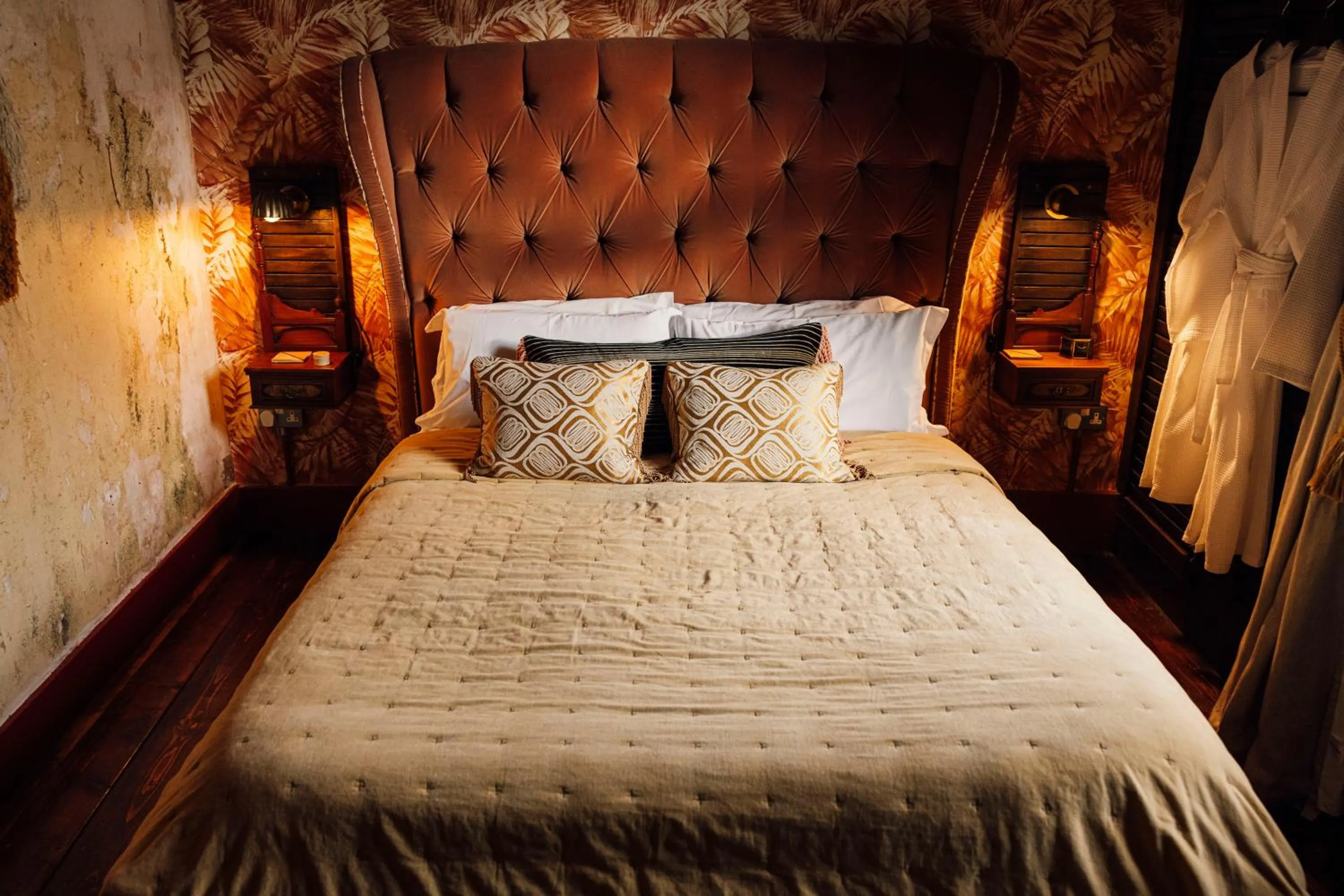 Bed in The George & Heart House