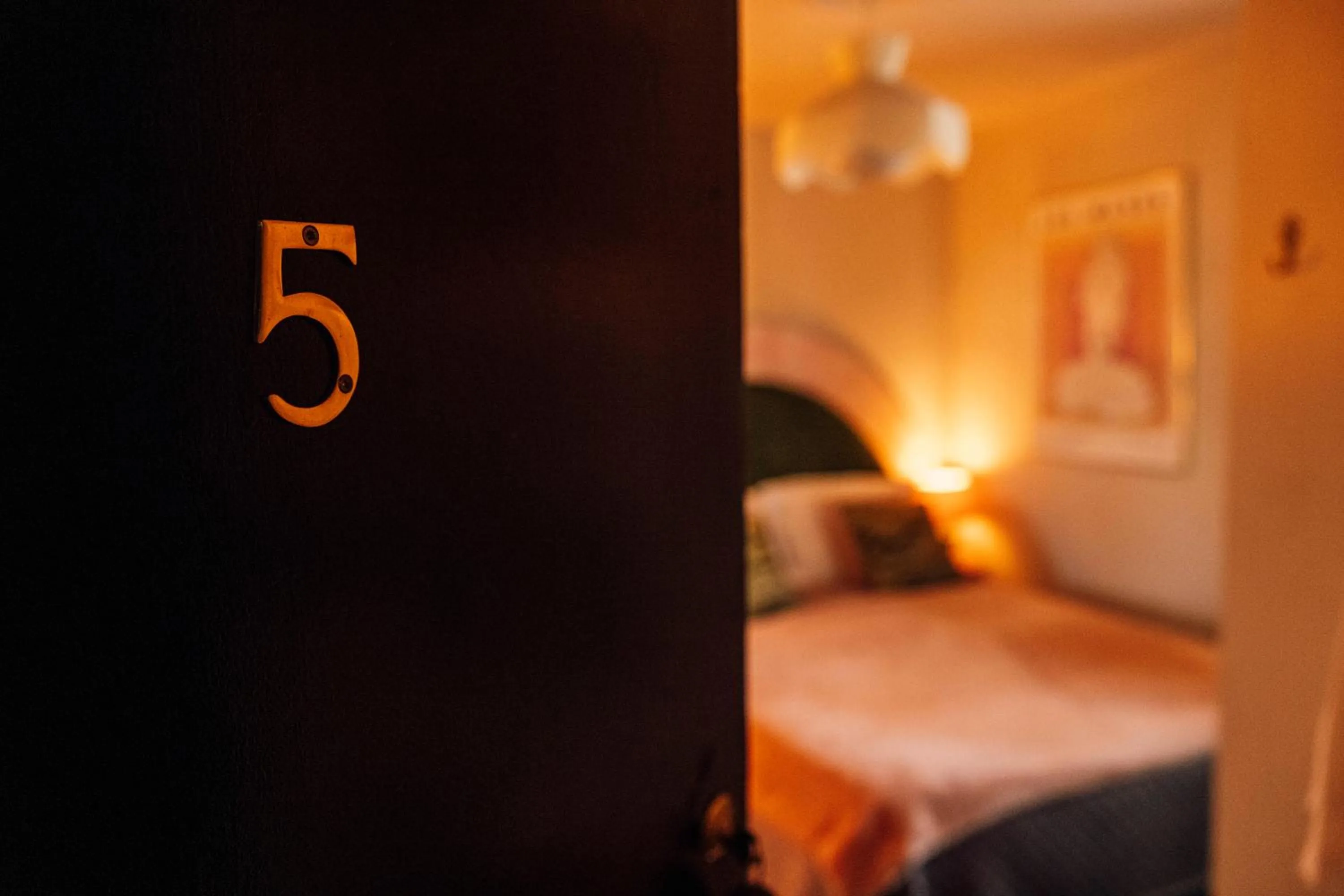 Bed in The George & Heart House