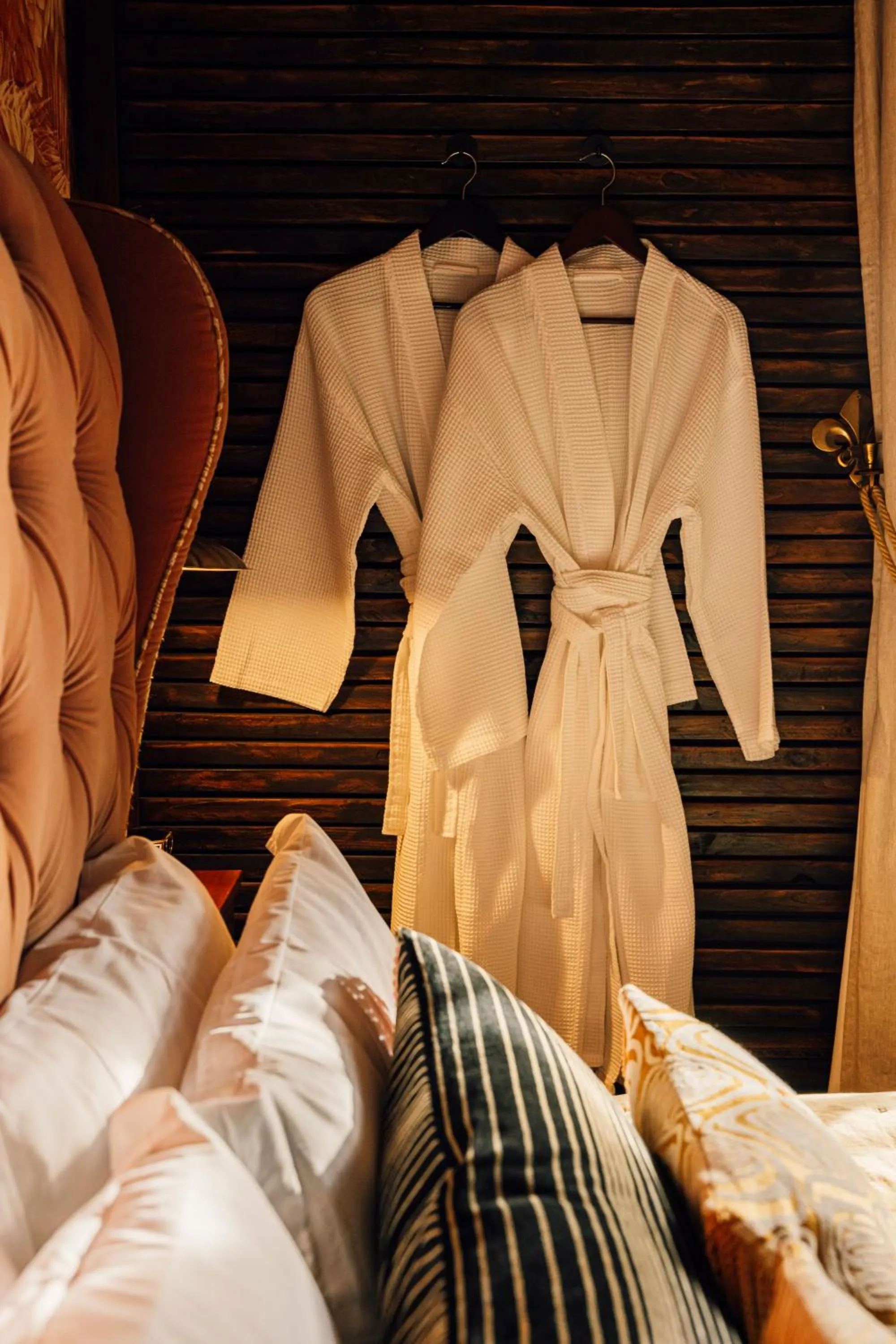 Bed in The George & Heart House