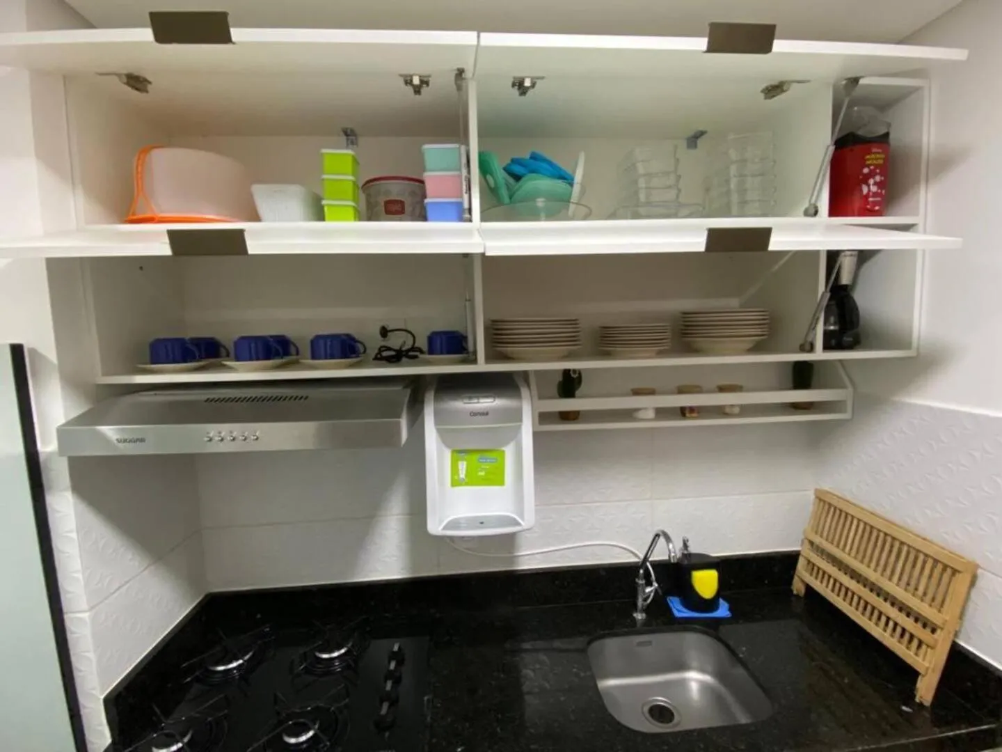 Kitchen or kitchenette in Mirantes 59 Apto próximo à Ponta Negra e Cotovelo