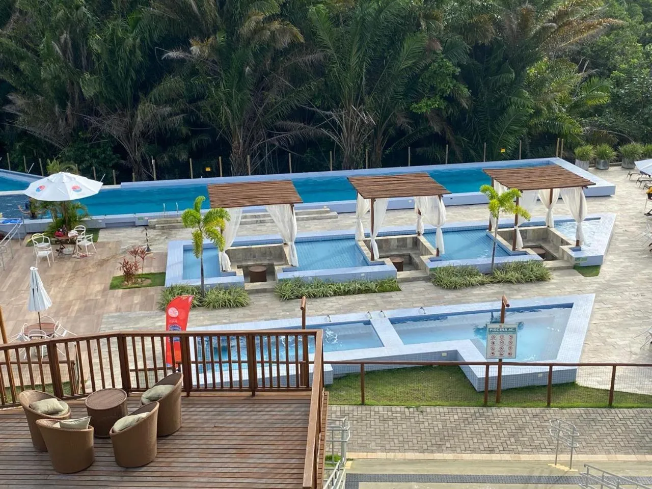 Pool view in Mirantes 59 Apto próximo à Ponta Negra e Cotovelo